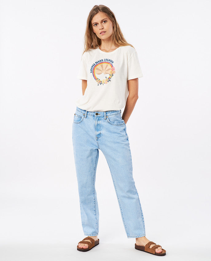 Rip Curl - surf revival 70s tee - bone