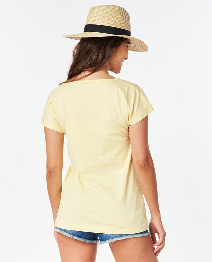 Rip Curl - playabella graphic tee - light yellow
