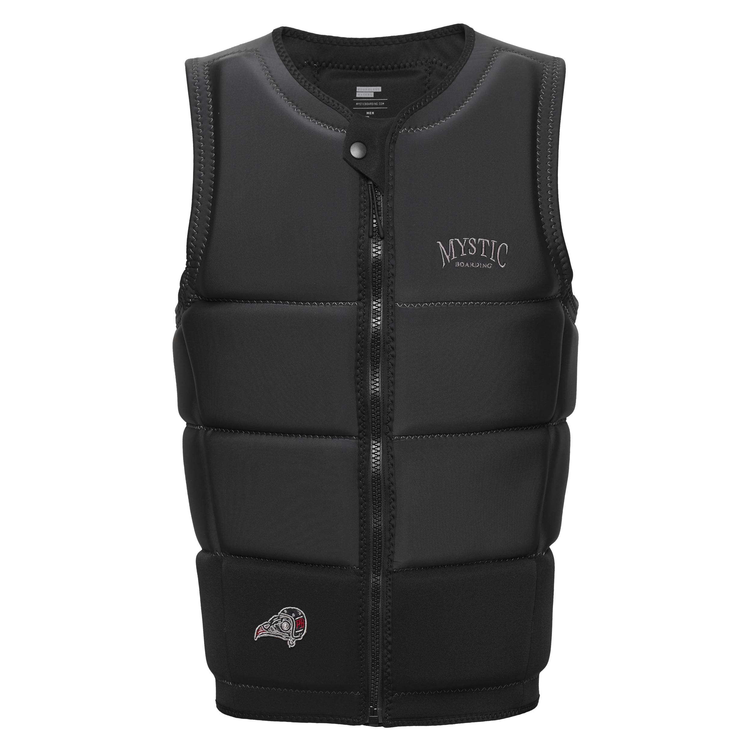 Mystic - Peacock Impact Vest Fzip Wake - Black
