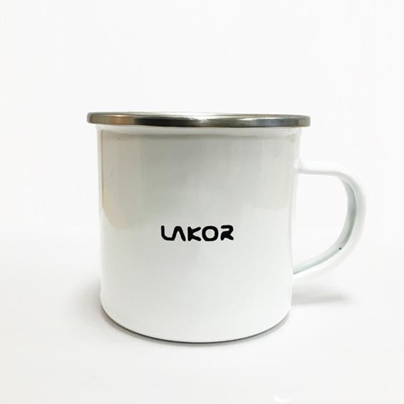 Lakor - Flamingo lifesaver Enamel mug