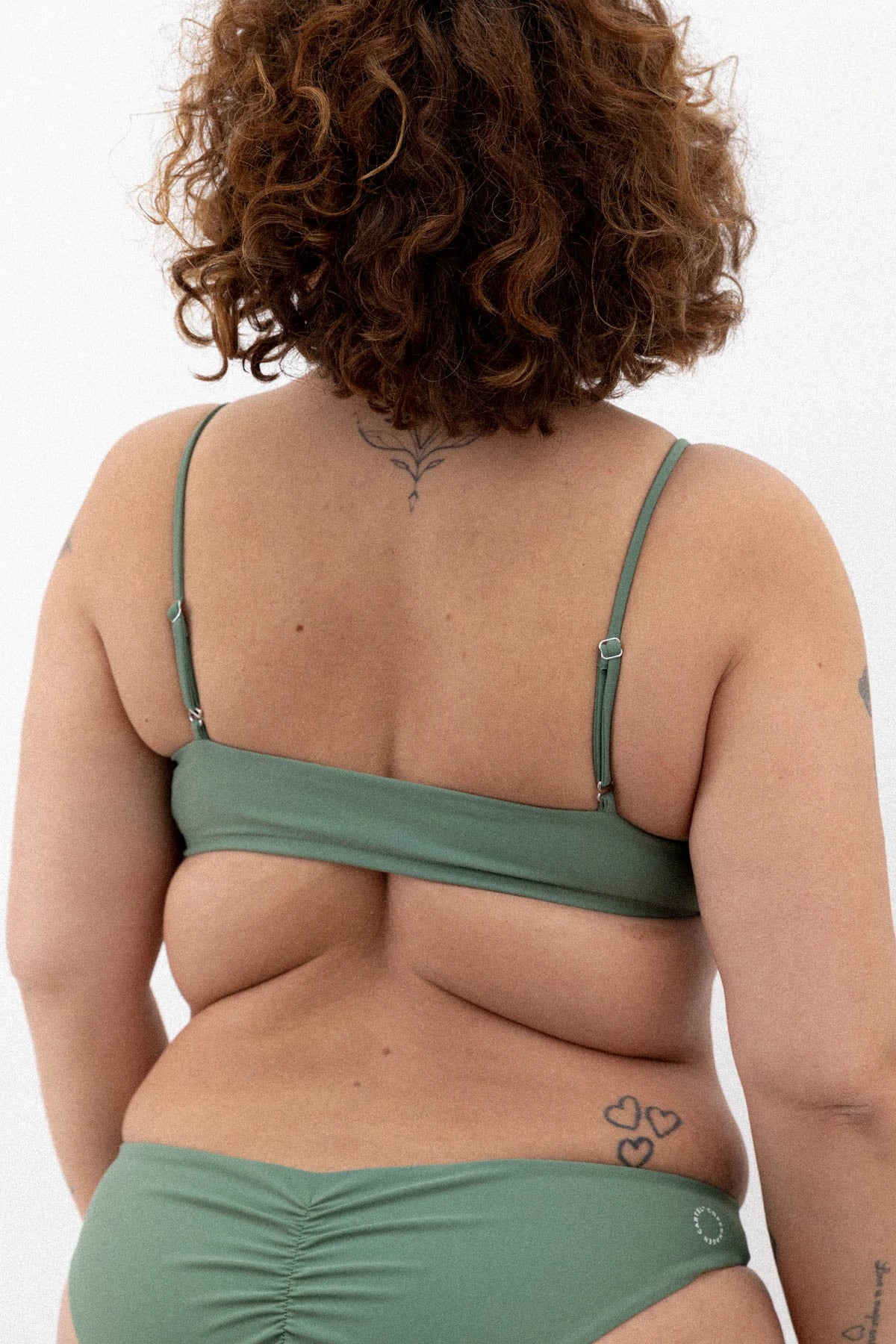 Copenhagen Cartel - Sanur adjustable straps bikini top bandeau - Army