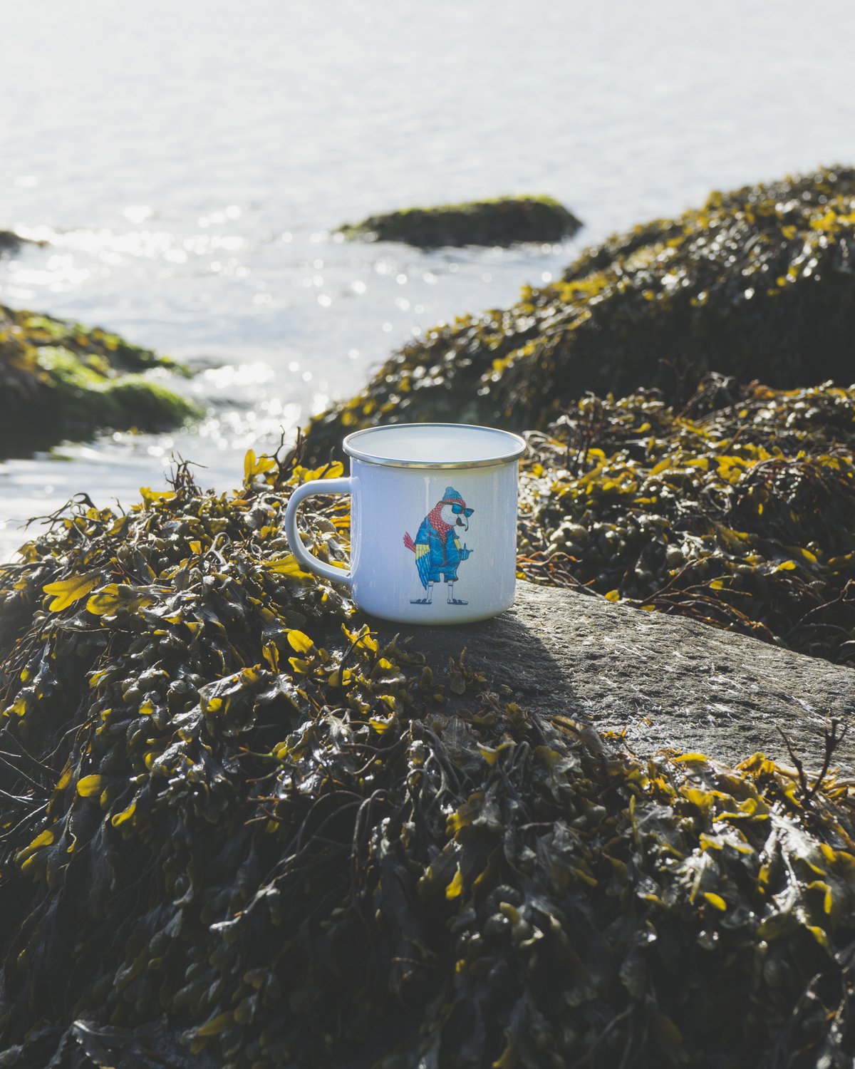 Lakor - Hipster Parrot Enamel Mug