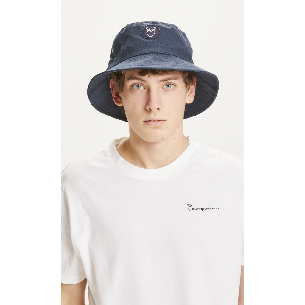 KnowledgeCotton Apparel LEAF Twill-Dschungelhut Total Eclipse