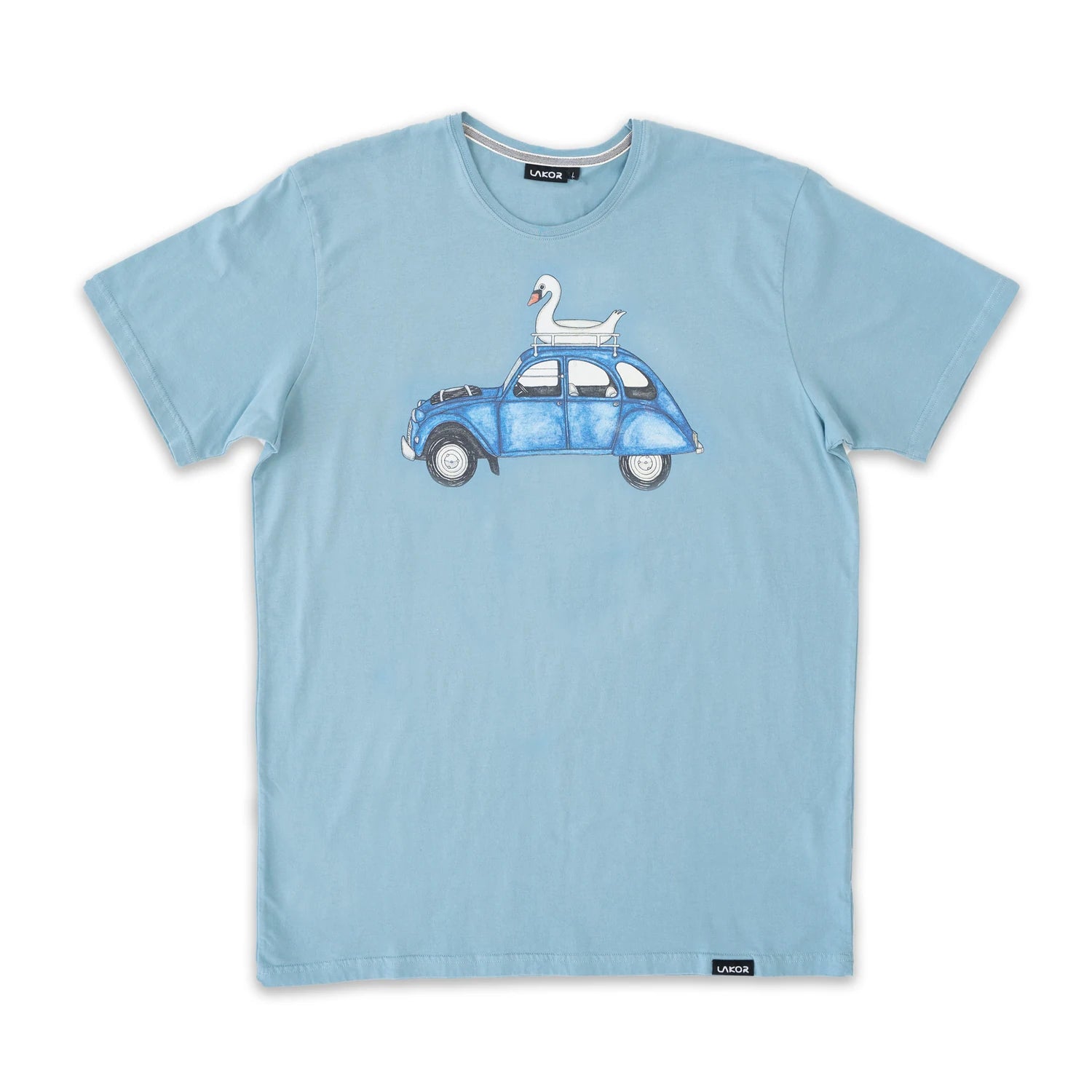 Lacor - Swan on wheels - smoke blue