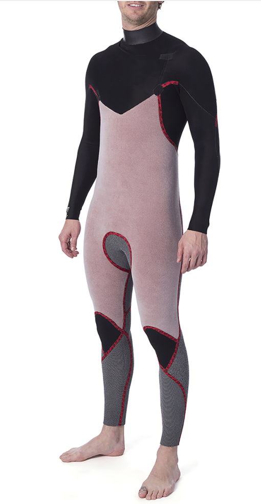 Rip Curl Dawn Patrol Black 5/3 Chest Zip Wetsuit