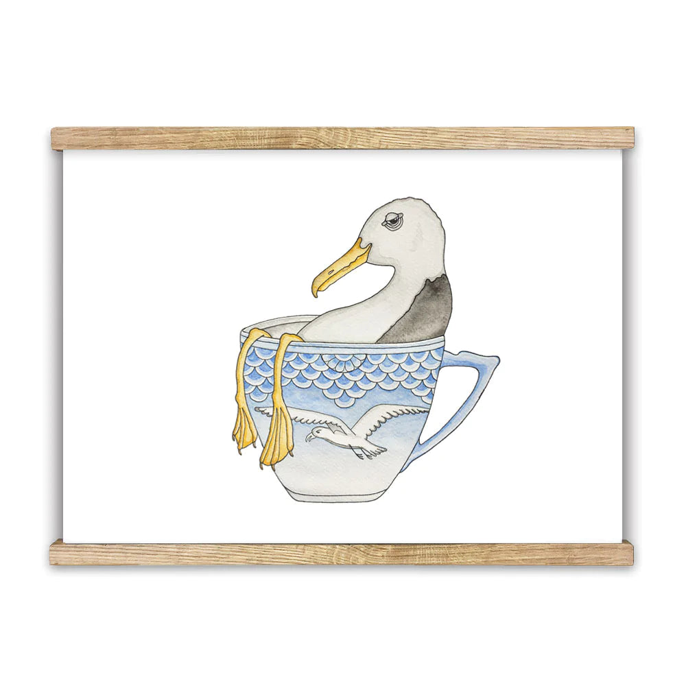 Lakor - seagull in a cup poster