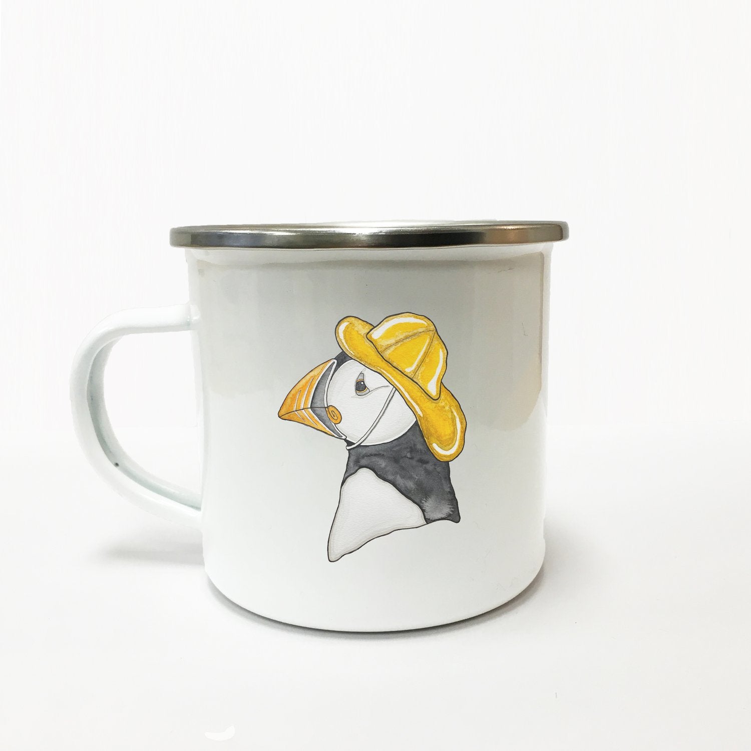 Lakor - Southwestern Puffin Enamel Mug