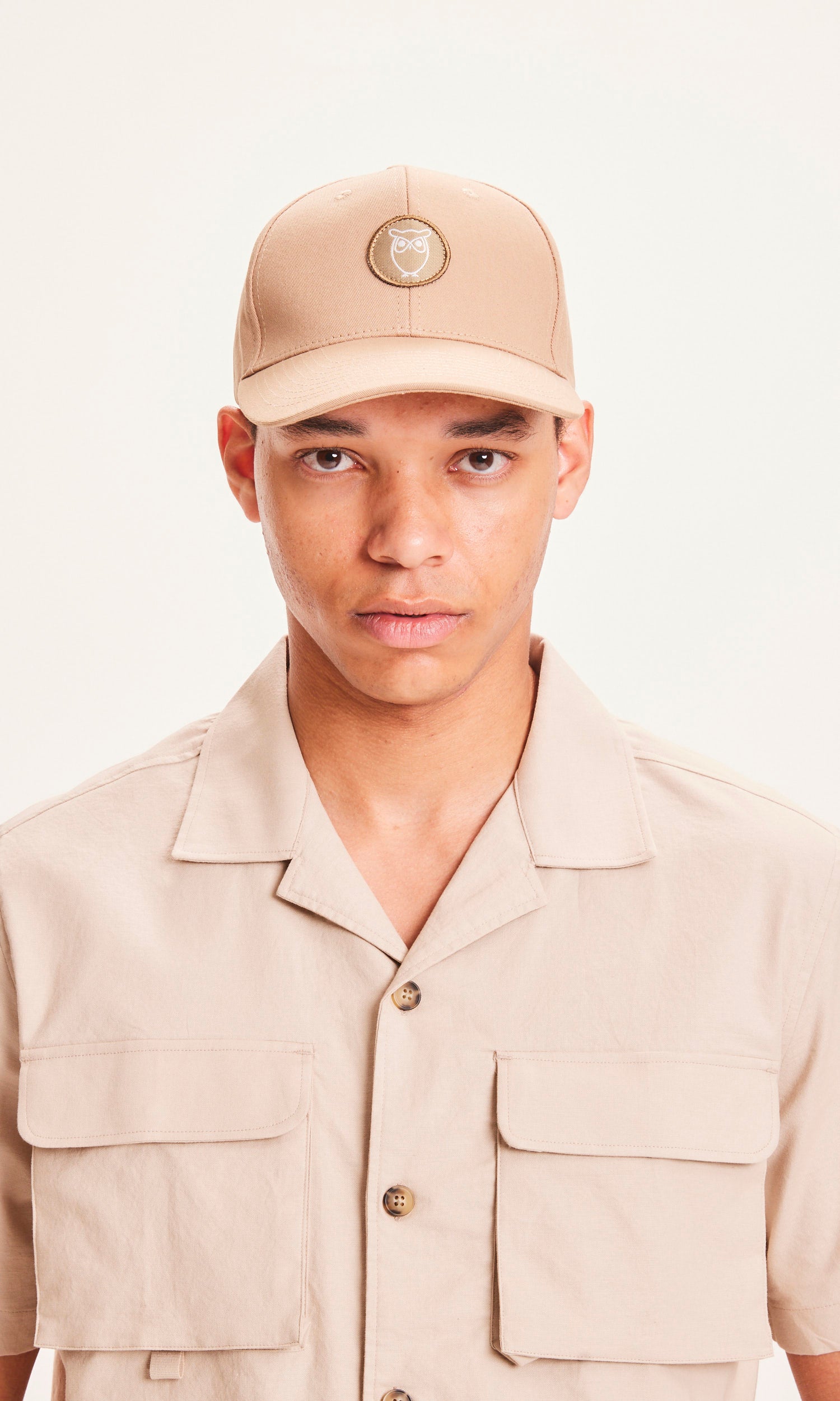 KnowledgeCottonApparel Twill Baseball Cap - GOTS/Vegan - Light Feather Gray