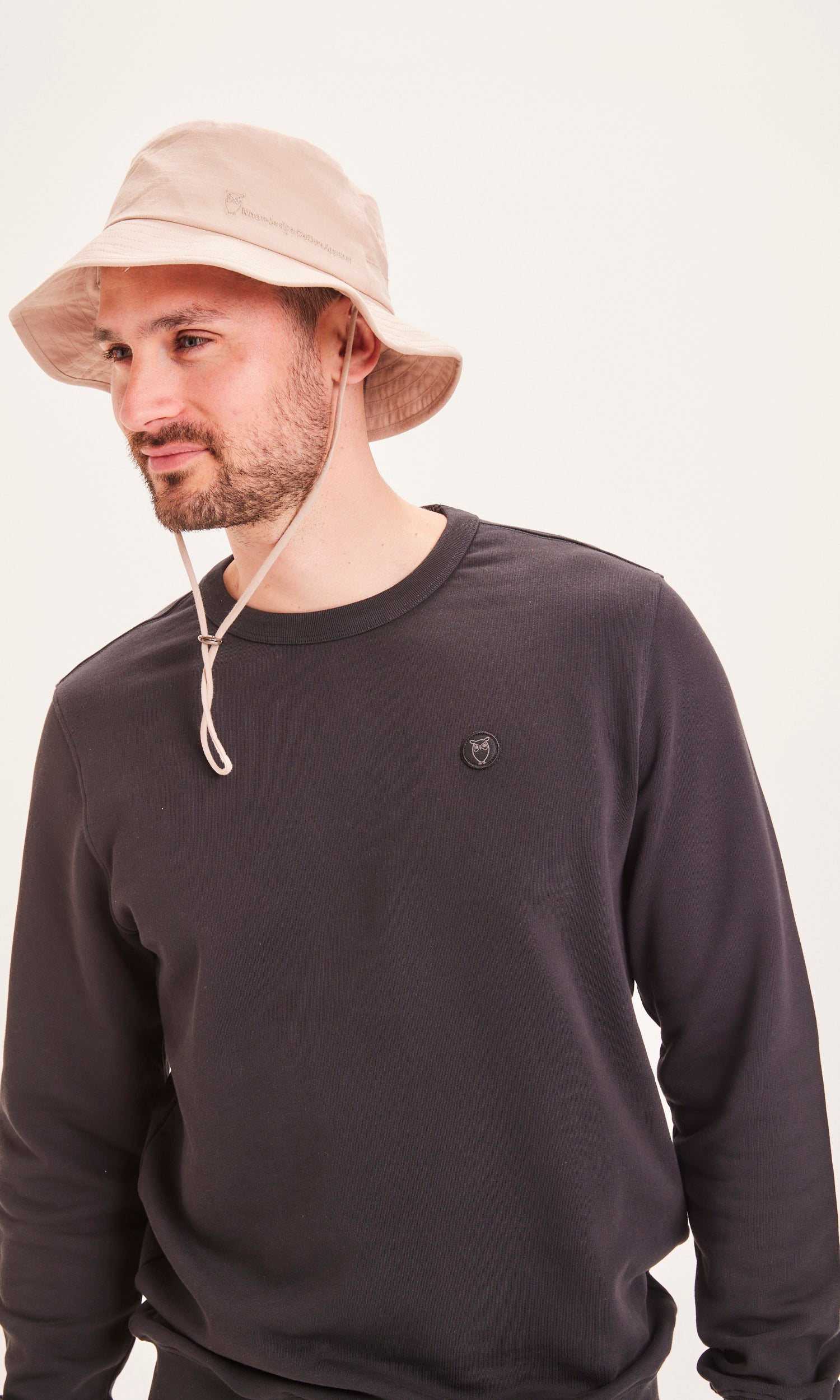 KnowledgeCotton Apparel Safari Fischerhut aus Rippstrick – GOTS/Vegan