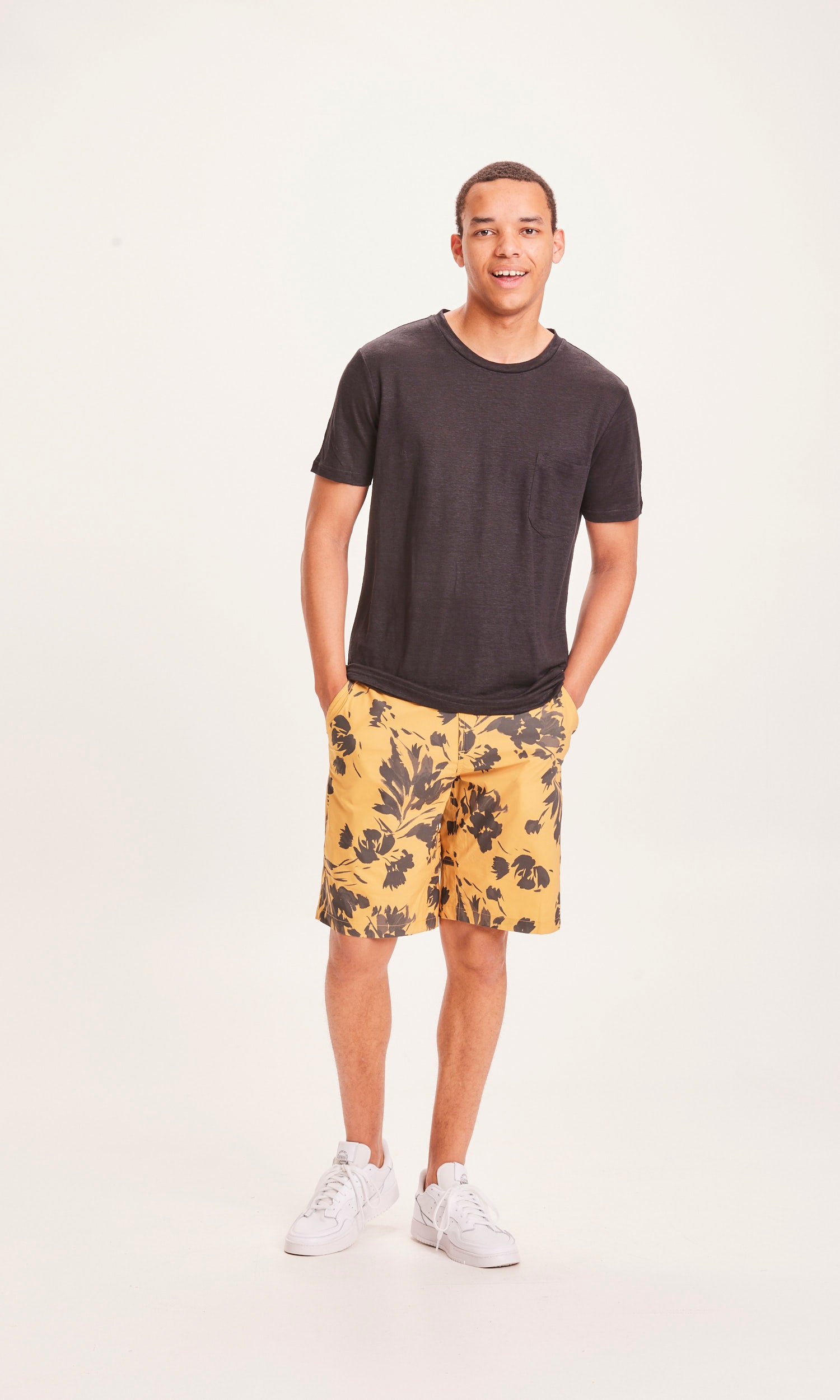 SEA flower printed shorts - GRS/Vegan