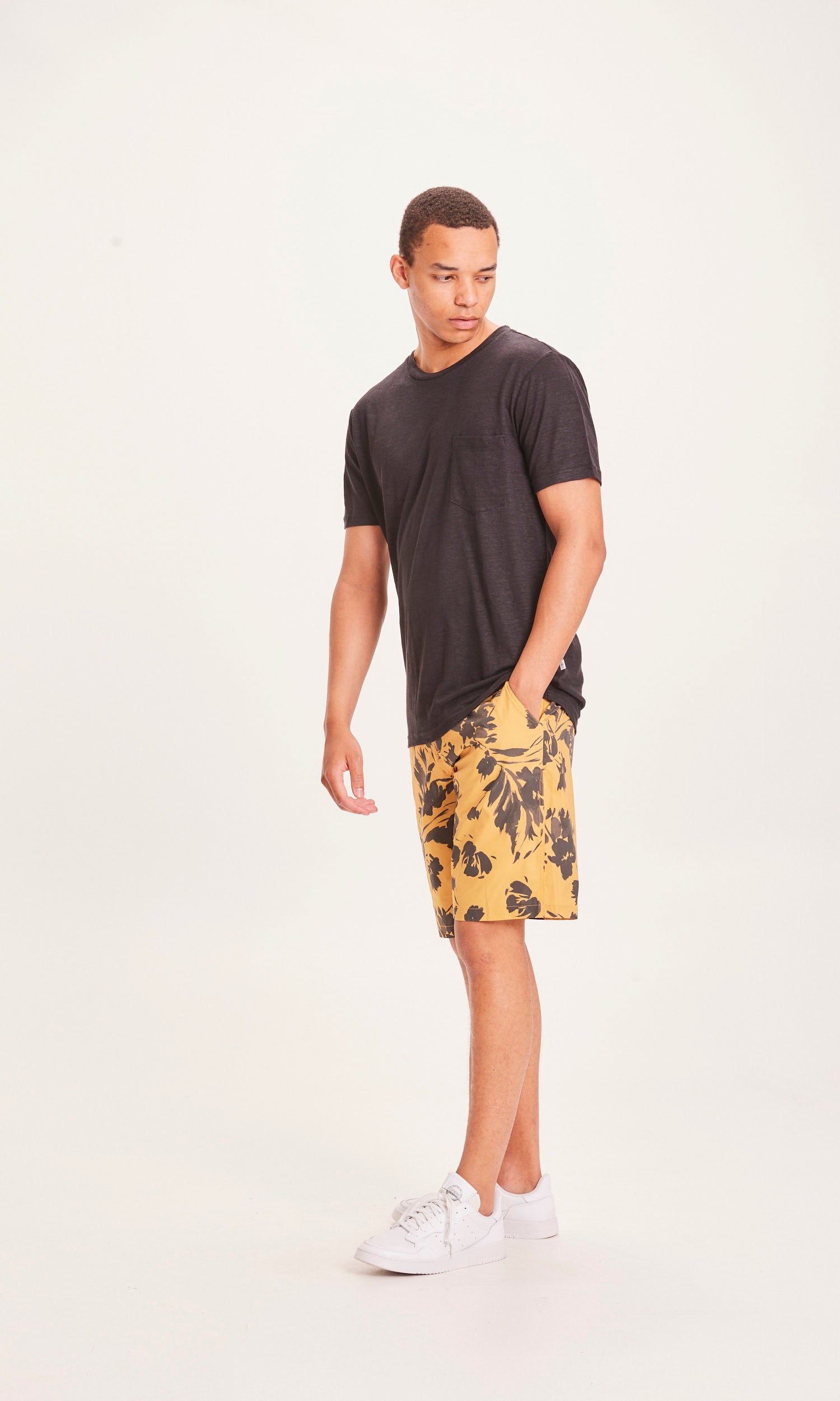 SEA flower printed shorts - GRS/Vegan