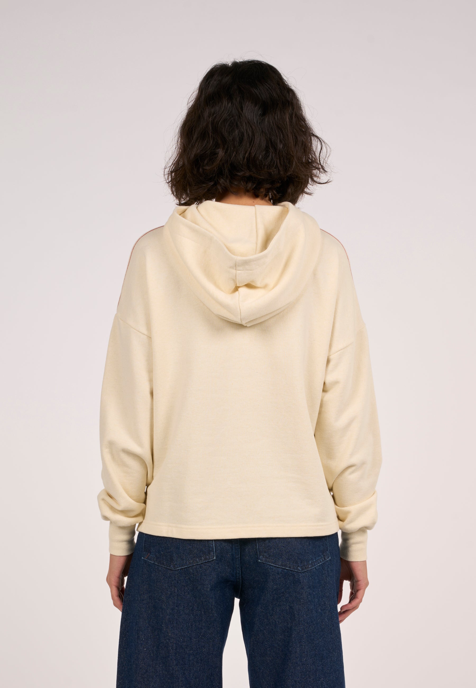 Knowledge Cotton Apparel Reborn Kapuzenpullover – Buttercreme