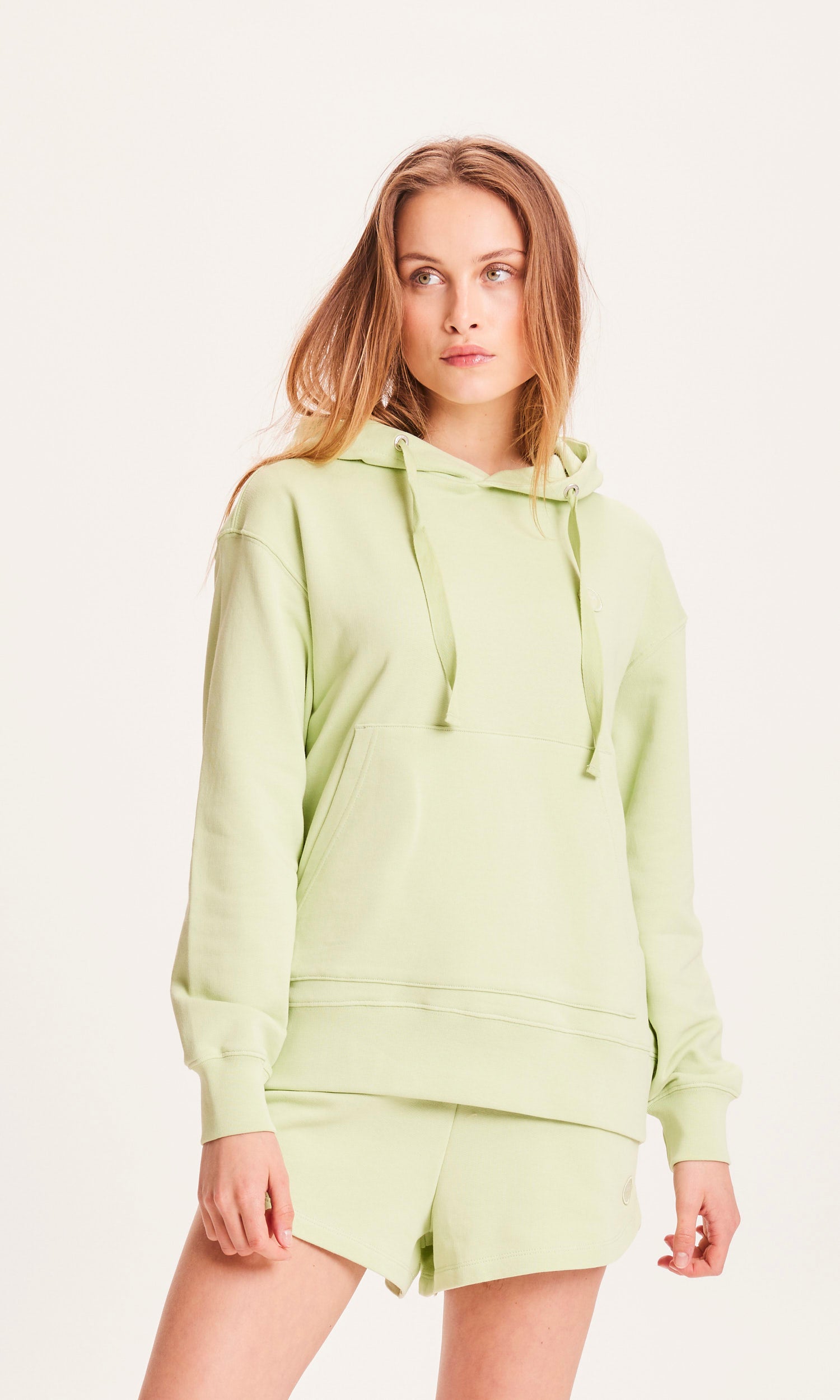 Knowledge Cotton Apparel Basic Kapuzenpullover – Schaumstoff