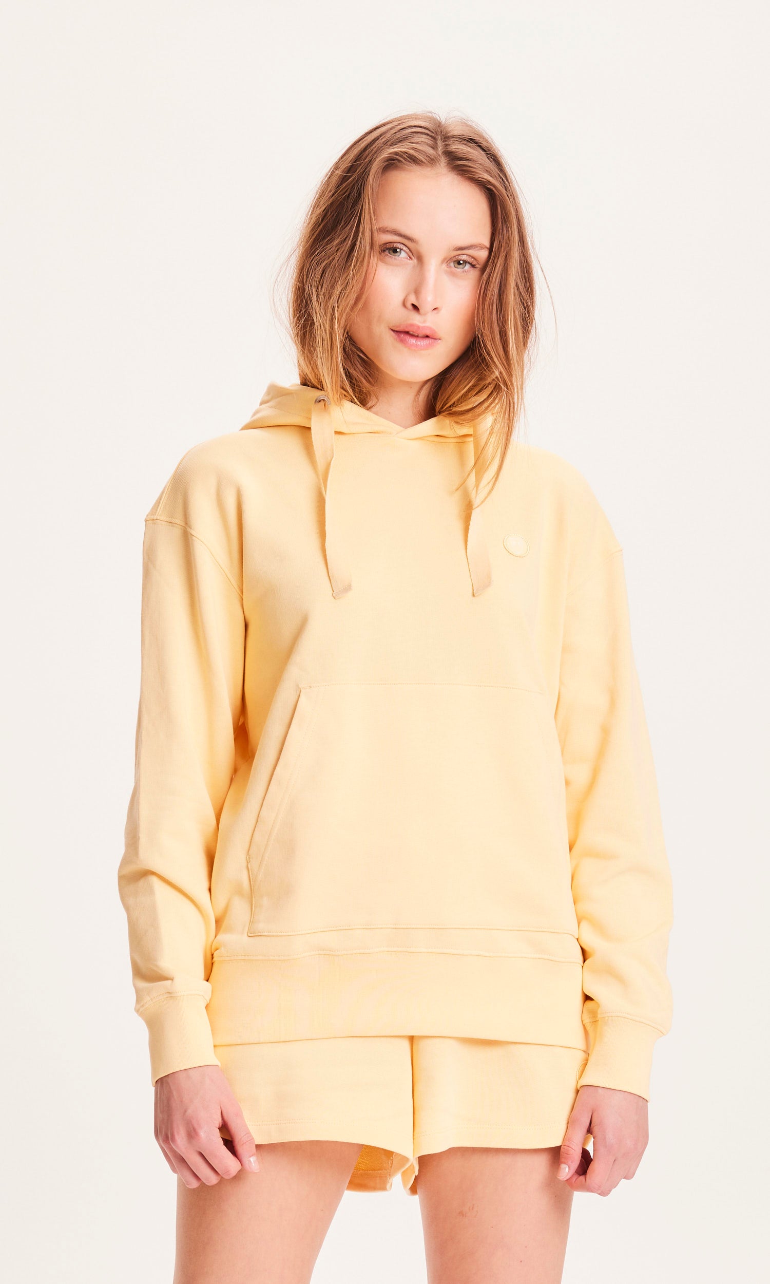 Knowledge Cotton Apparel Basic Kapuzenpullover – Impala