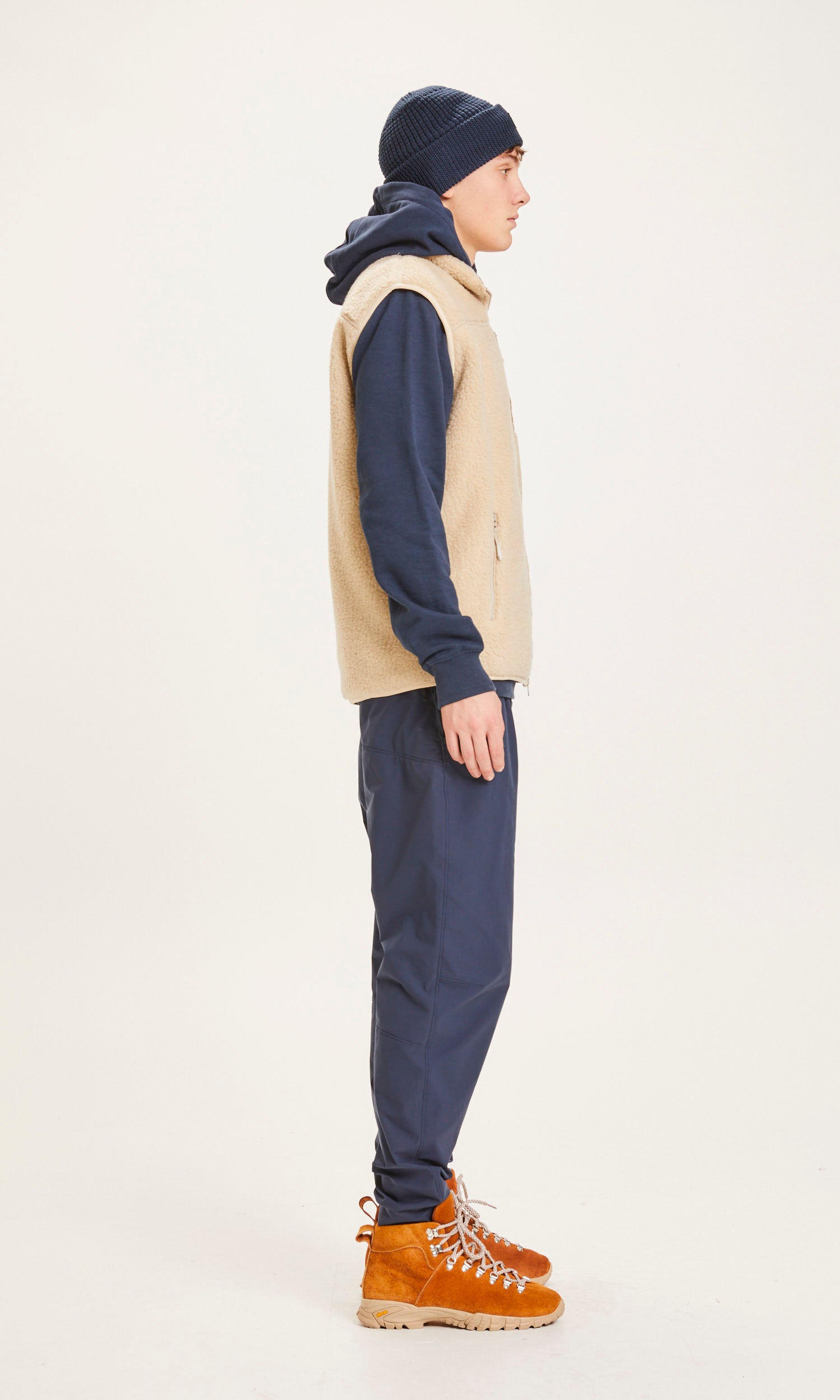 Knowledge Cotton Apparel – ELM-Teddyfleece-Weste – GRS/Vegan