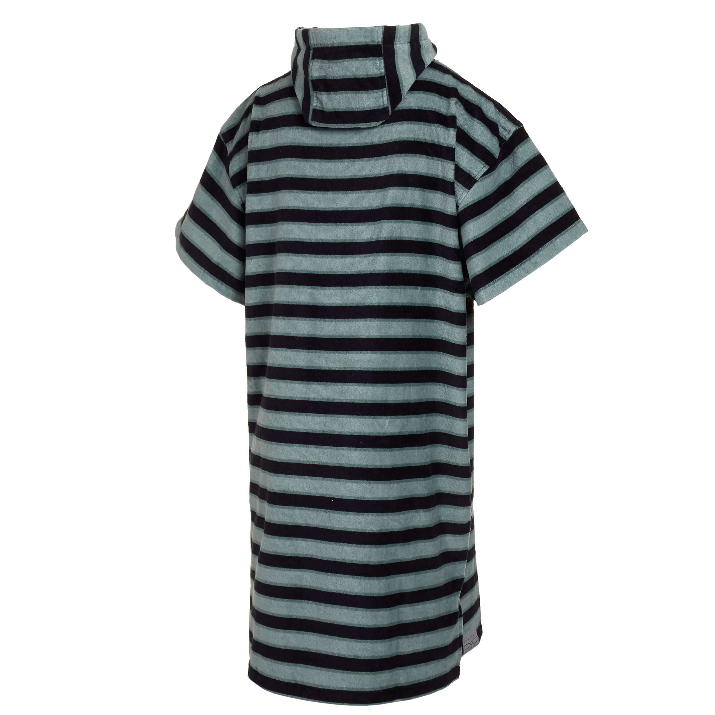 Mystic - Poncho Velours AOP - Gråblå