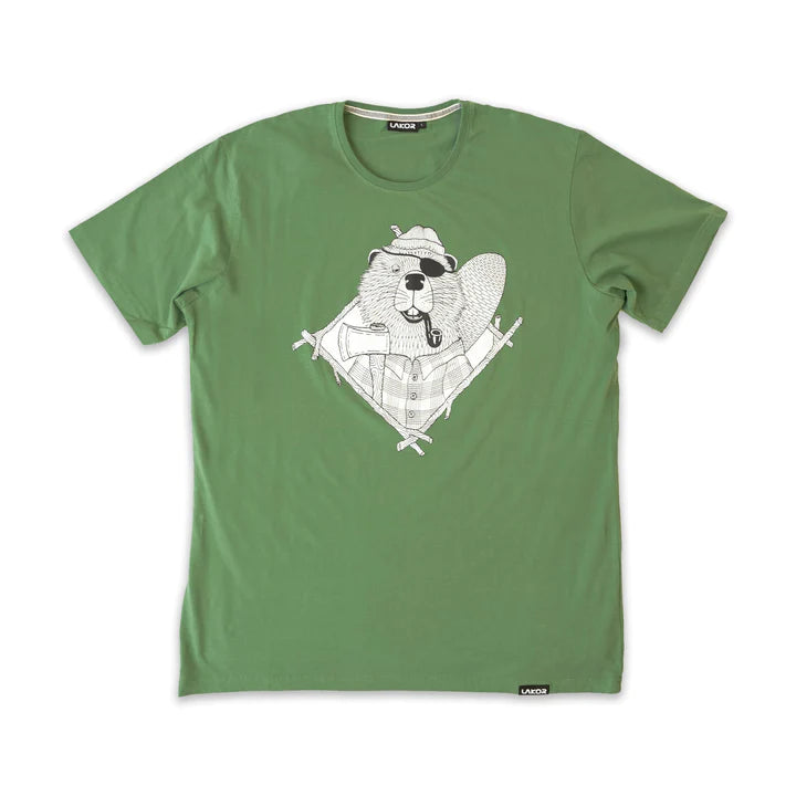 Lakor - Beaver - Grass Green T-shirt