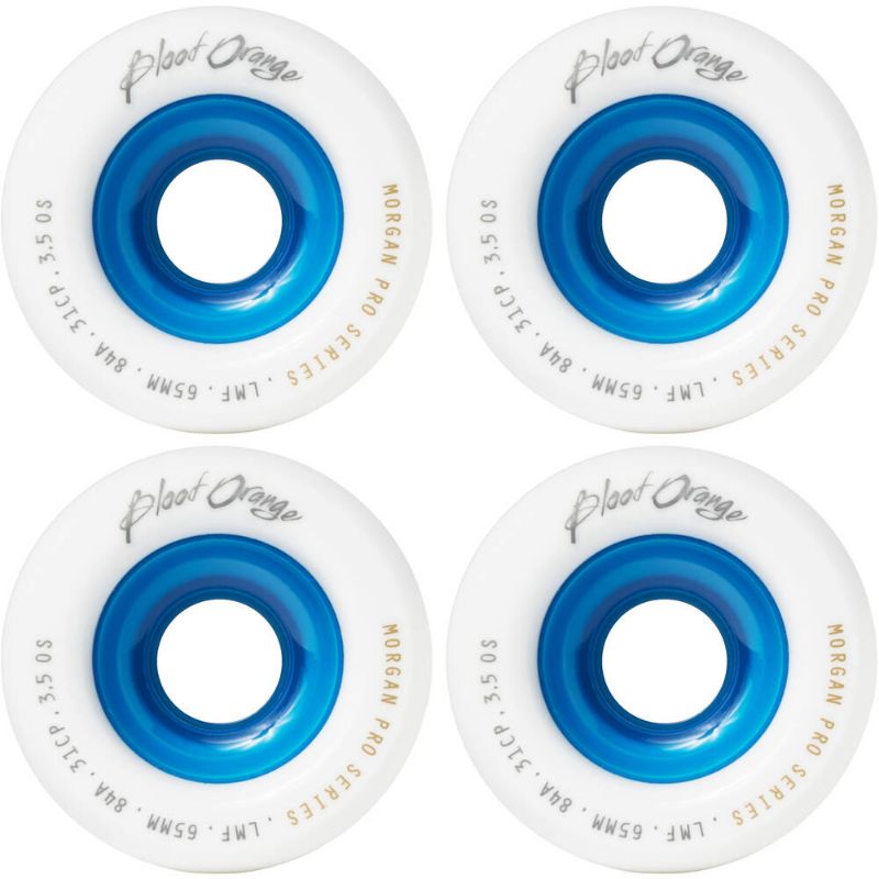 Blood Orange Morgan Pro Roues Longboard 65mm (Bleu Core - 84A)