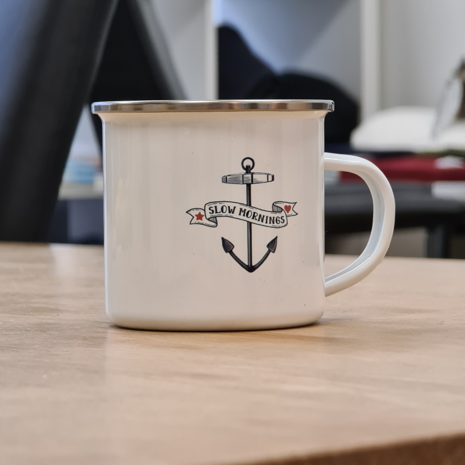 Lakor - Slow Mornings enamel mug