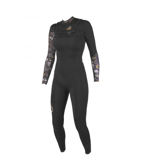 Sooruz FullSuit Divine 5/4/3 Front-Zip Oysterprene Black Nassanzug