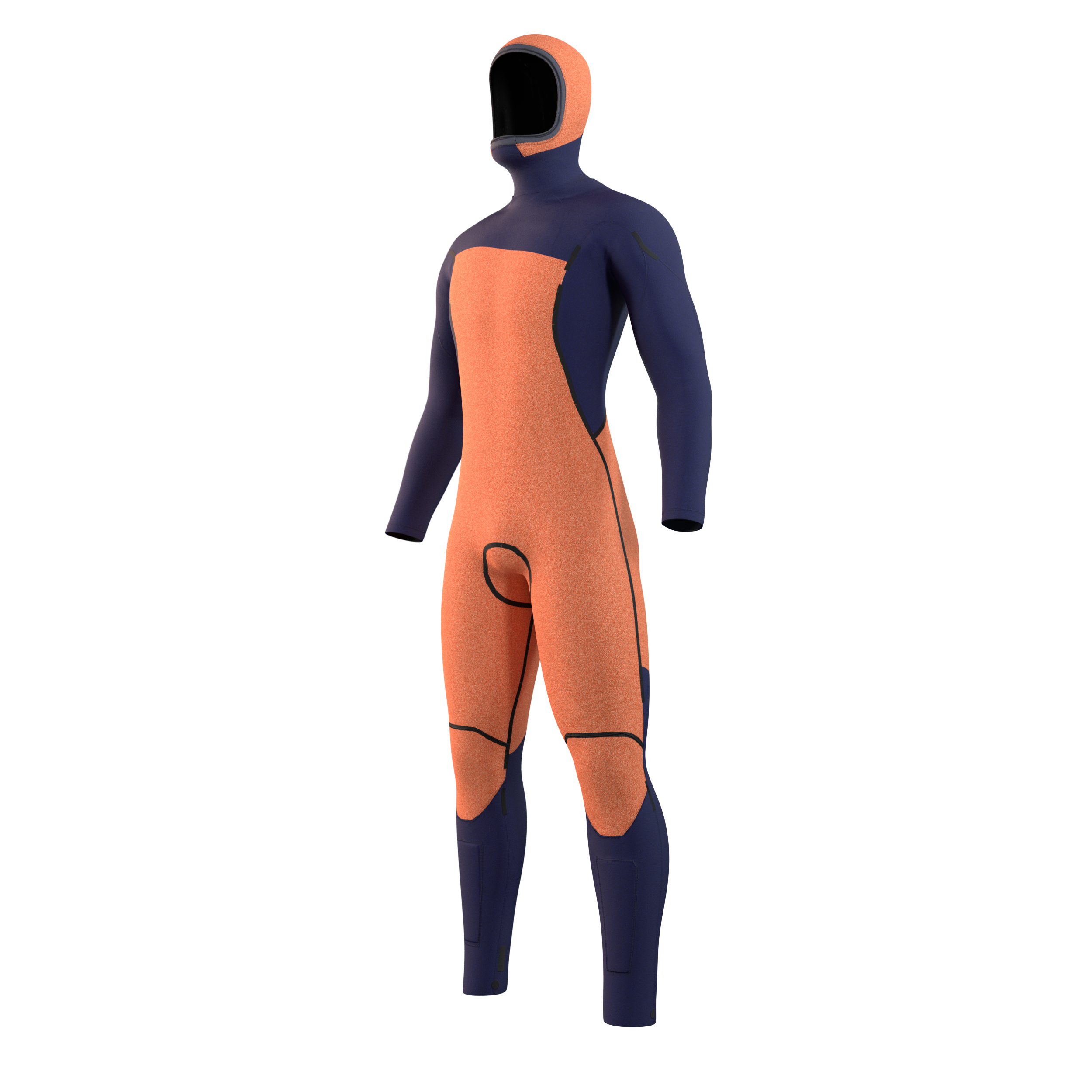 Mystic - Marshall Hooded Fullsuit 5/3mm Fzip - Svart