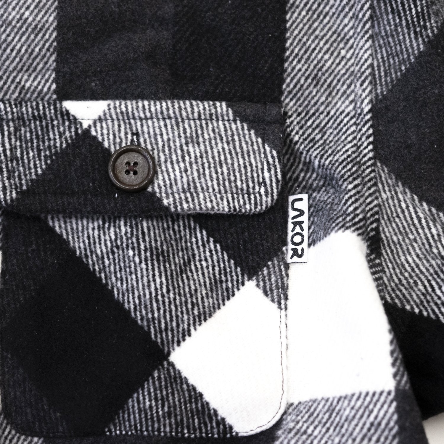 Lakor - Flannel Shirt Jacket grey