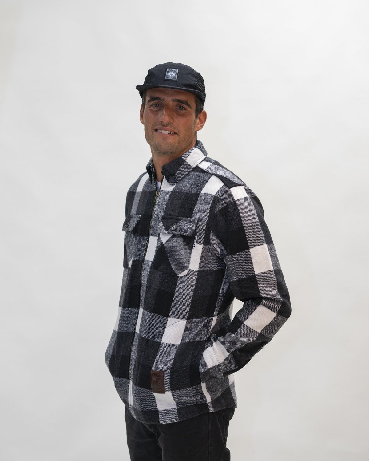 Lakor - Flannel Shirt Jacket grey