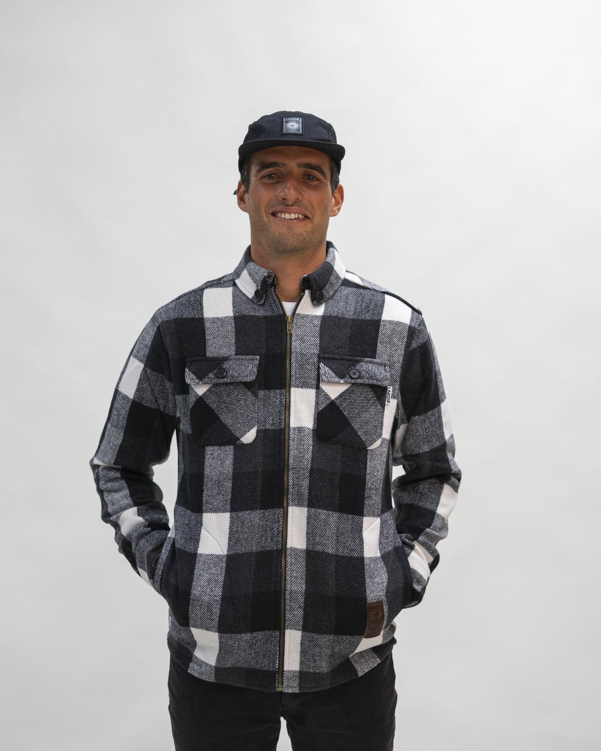 Lakor - Flannel Shirt Jacket grey