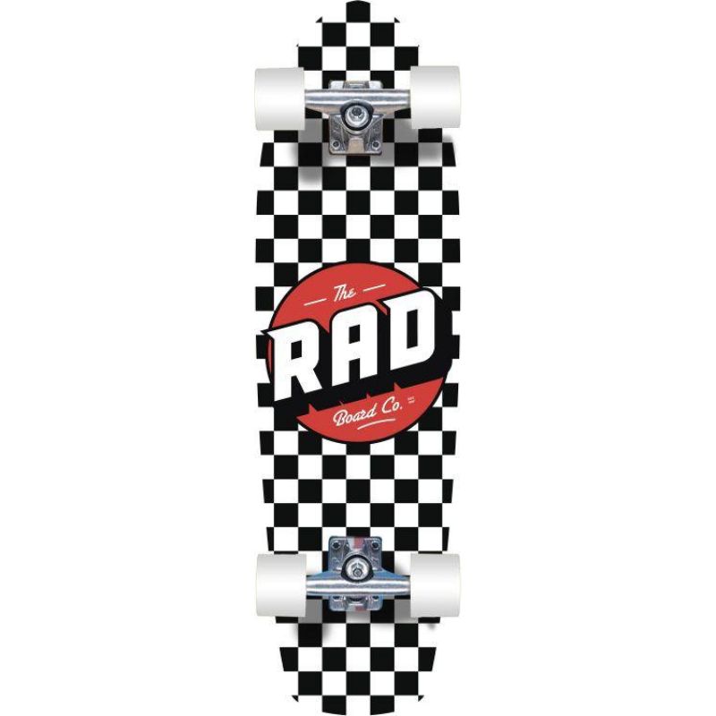 RAD Retro Checker Cruiser Board (28" - Schwarz)