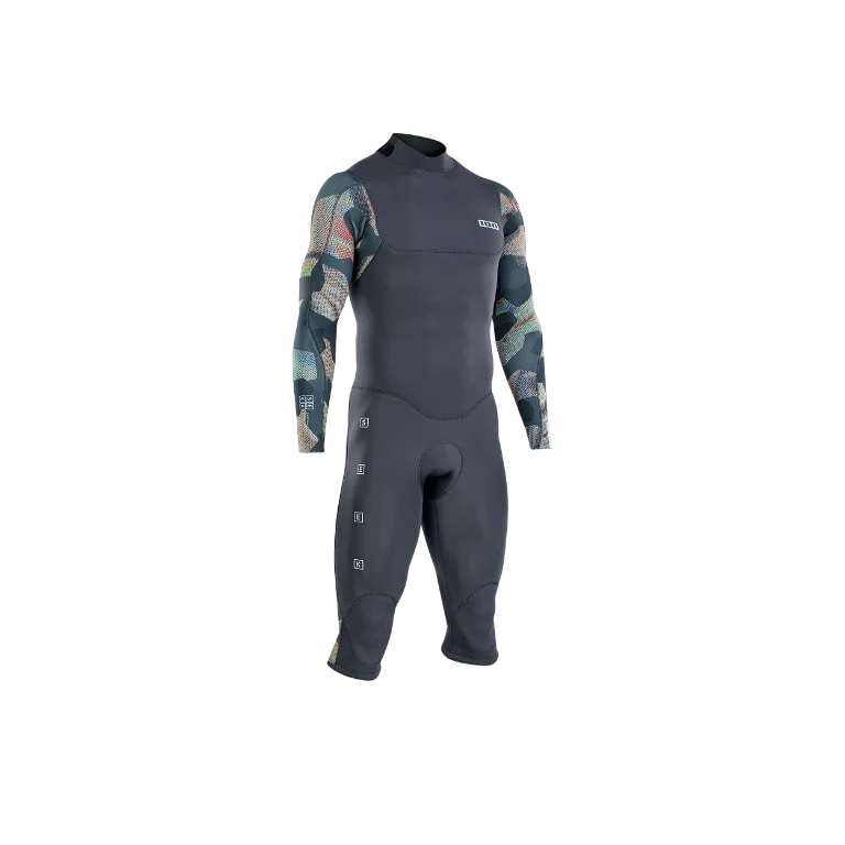 ION.22 WETSUIT SEEK CORE 4/3 ABOVE KNEE LS BACK ZIP HERREN GRAU-CAMO 52/L