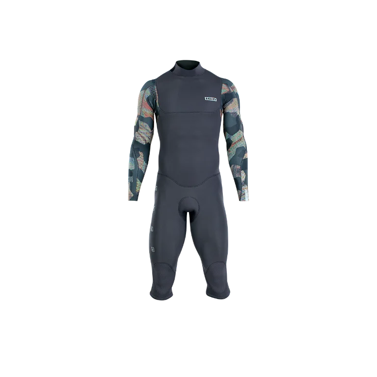 ION.22 WETSUIT SEEK CORE 4/3 ABOVE KNEE LS BACK ZIP HERREN GRAU-CAMO 52/L