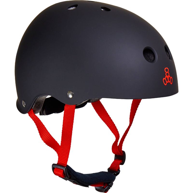 Triple Eight Lil 8 Skater Helmet Kids (Matte Black)