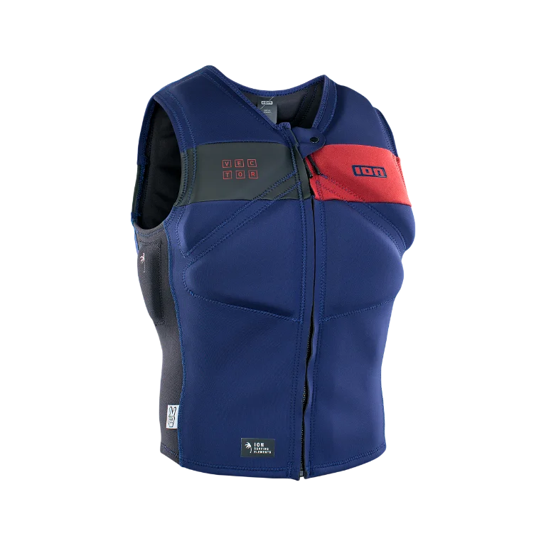 ION.22 VEST VECTOR AMP FRONT ZIP BUT INDIGO-BLUE