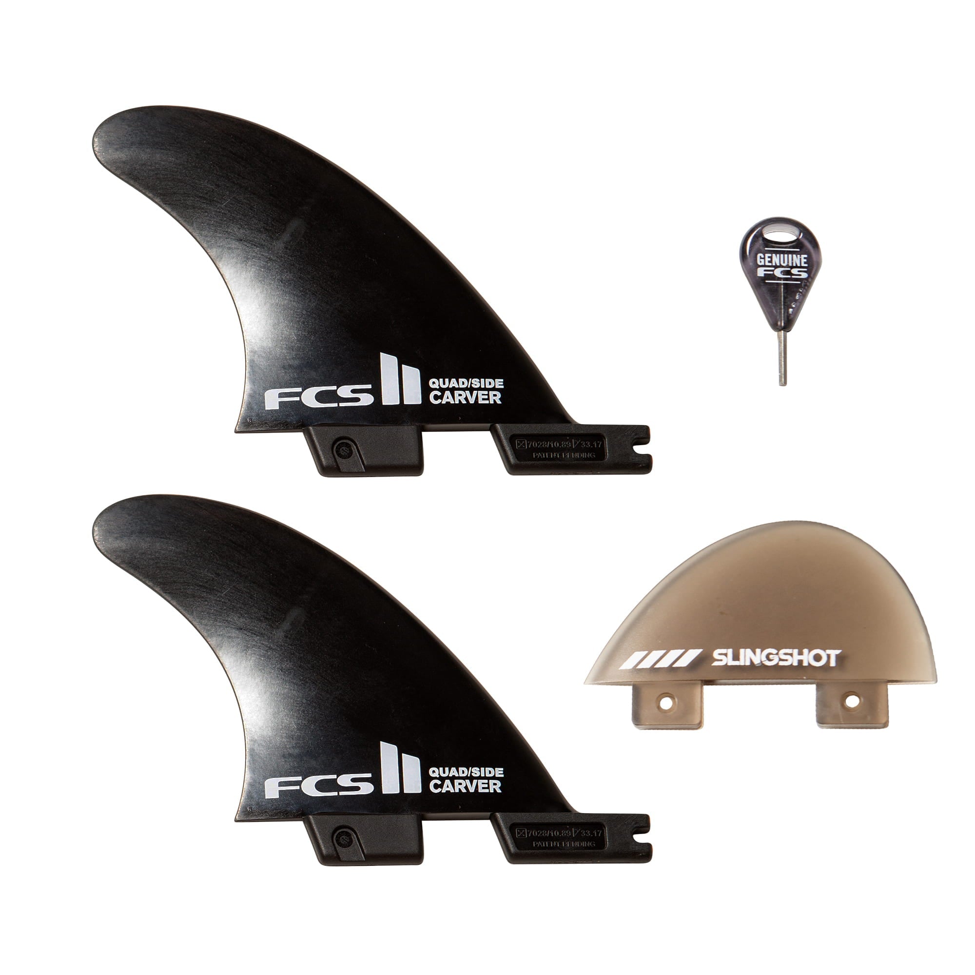 Gremlin Fin Pack (2 X Fcsii Carver Quad Side Byte, Small & 1 X 2 Nub Fin)
