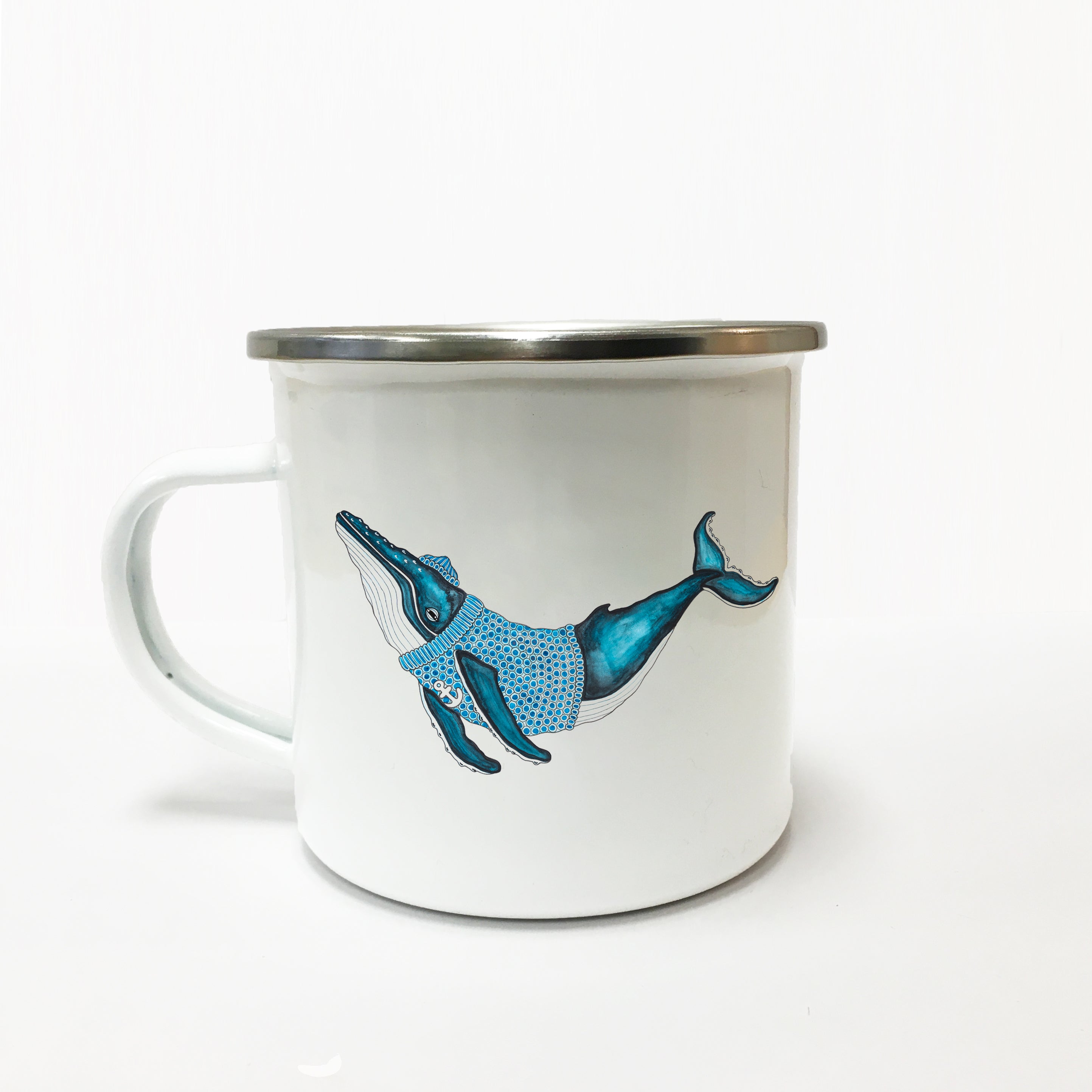 Humpback Whale Enamel Mug 