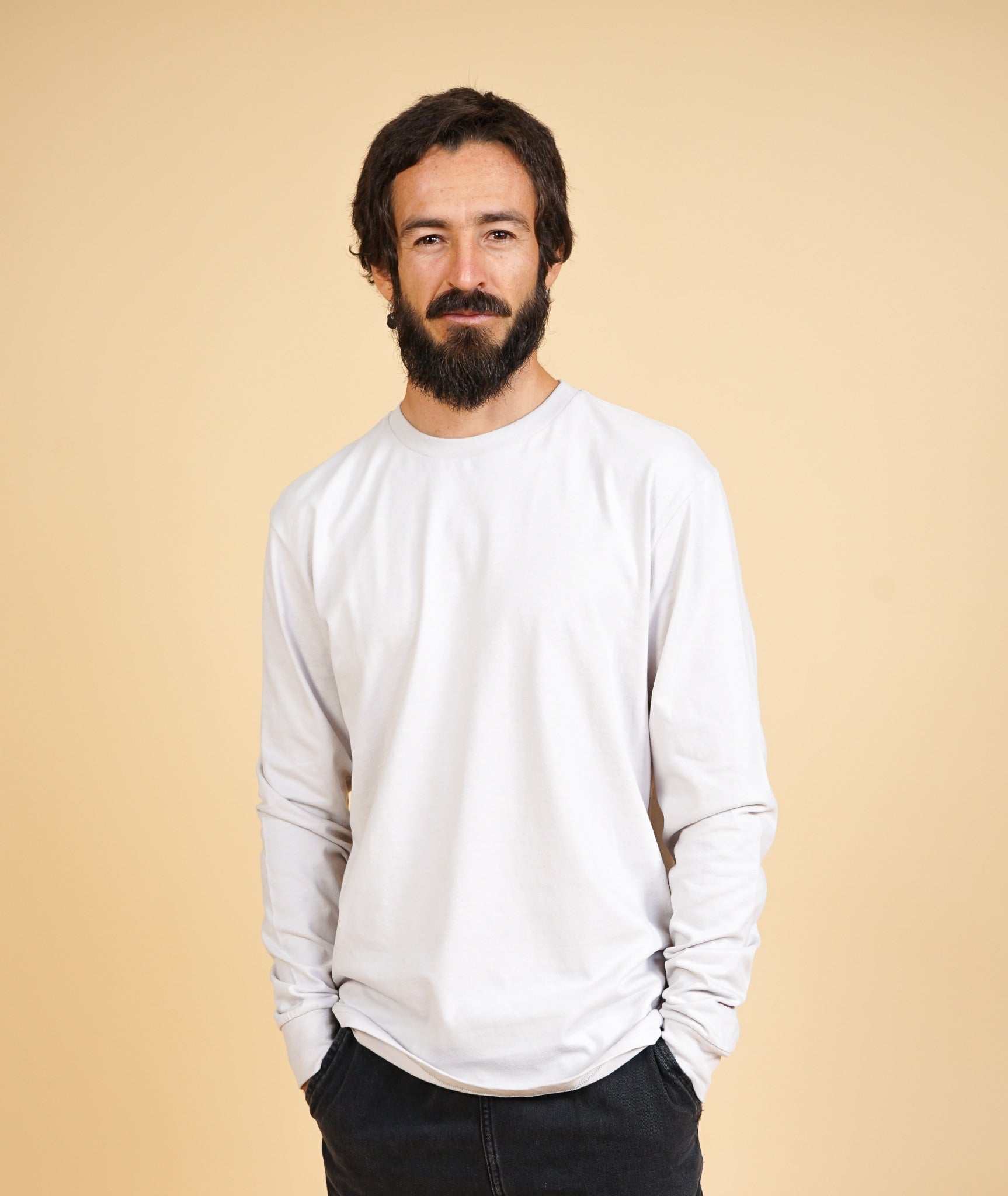 Basic Men'S Brushed LS T-Shirt