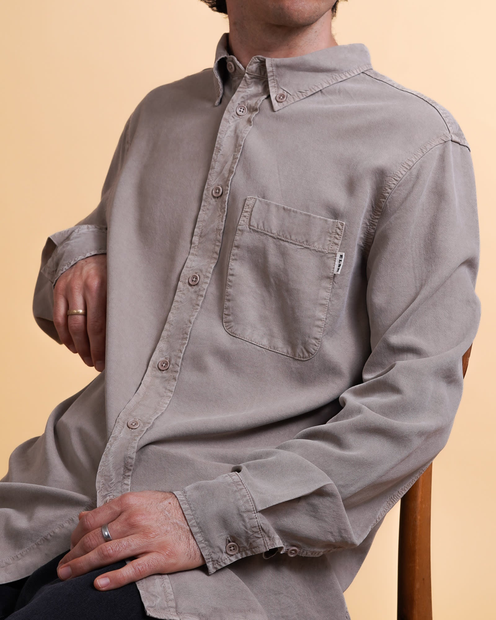 Lyocell-Herren-Ls-Shirt