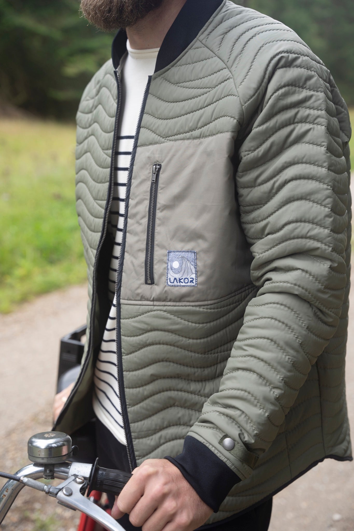 Seaway Quilt Jacke (tiefes Flechtengrün)