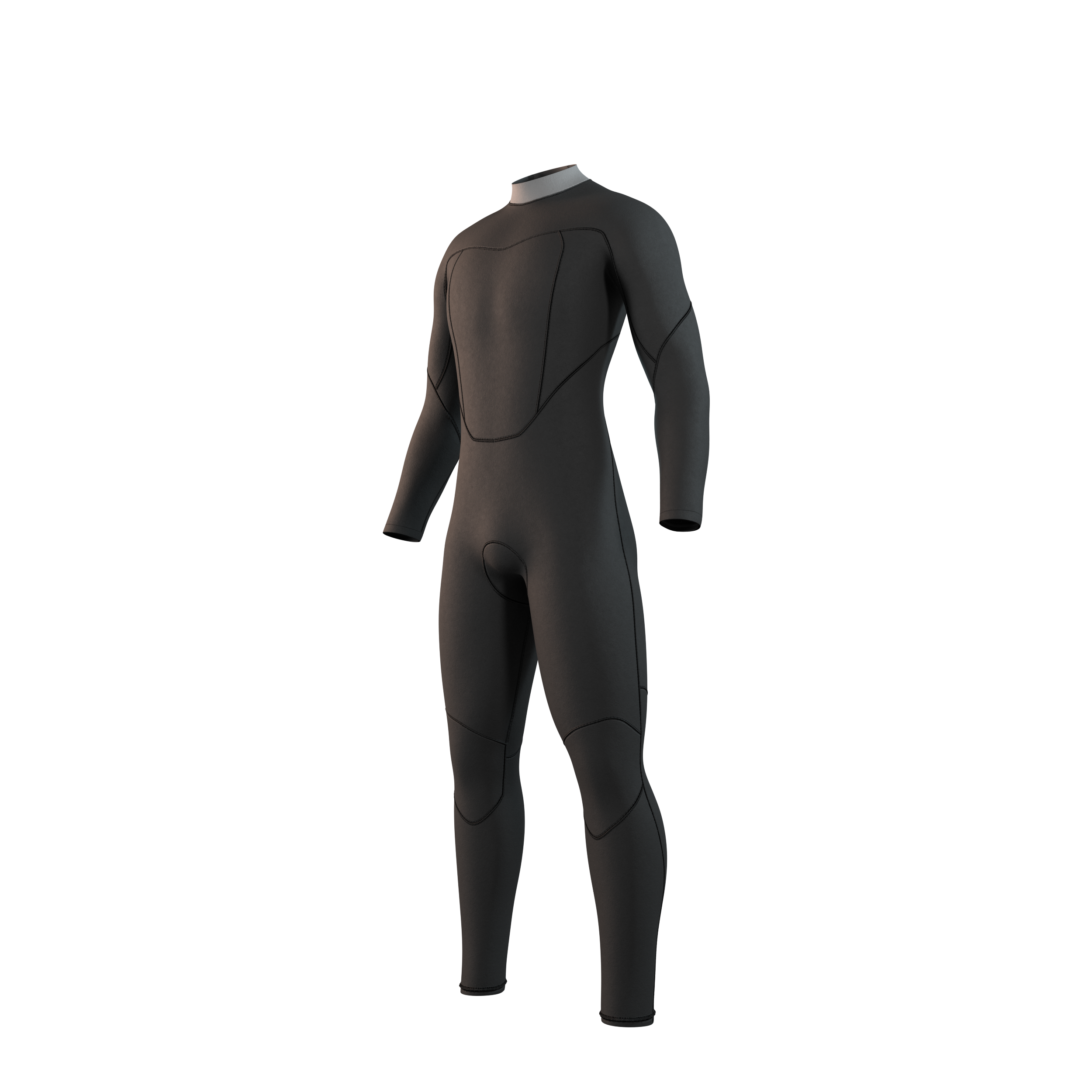 Mystic - Brand Fullsuit 3/2mm Bzip Flatlock - 2025 - Black