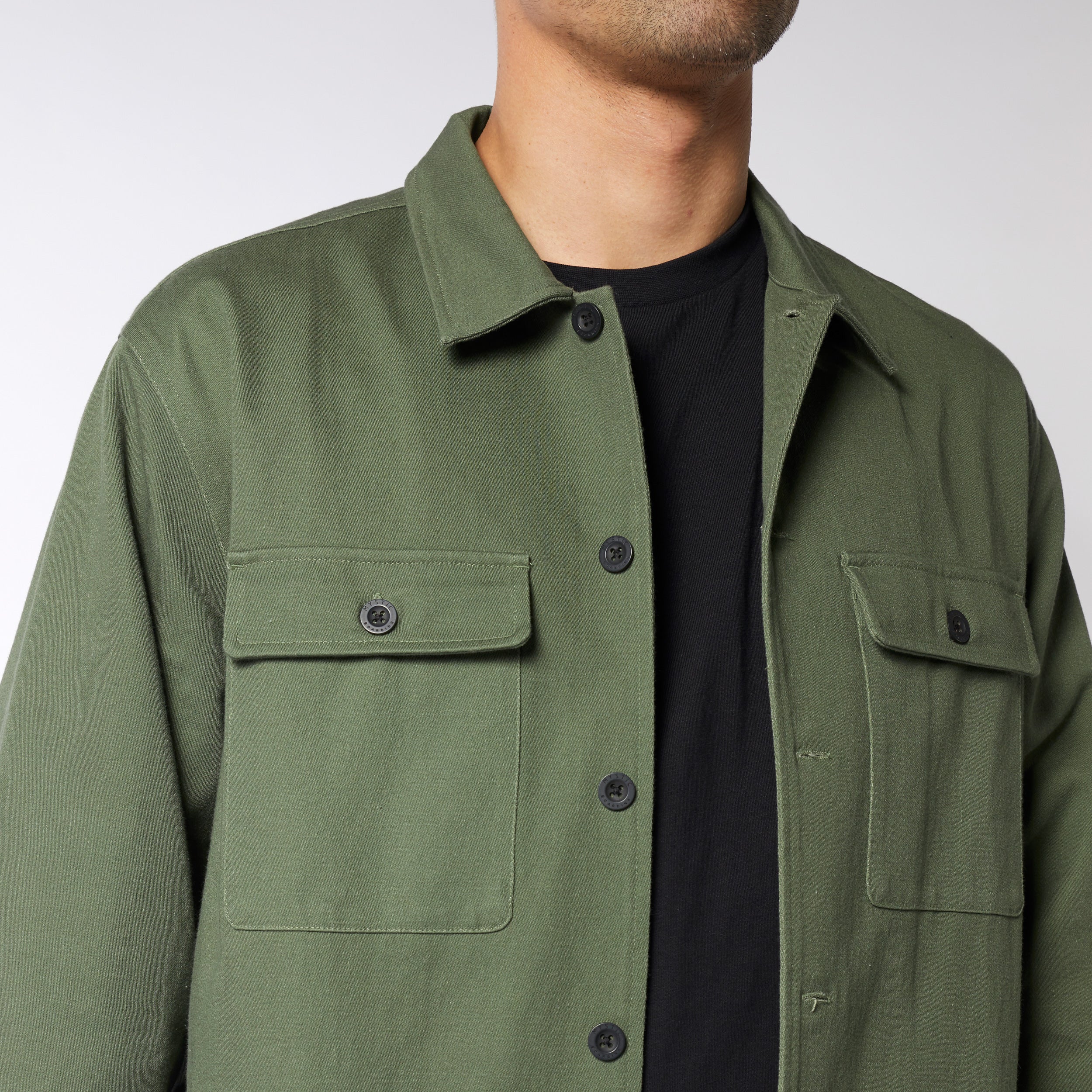 The Overshirt Jacket - Dark Olive