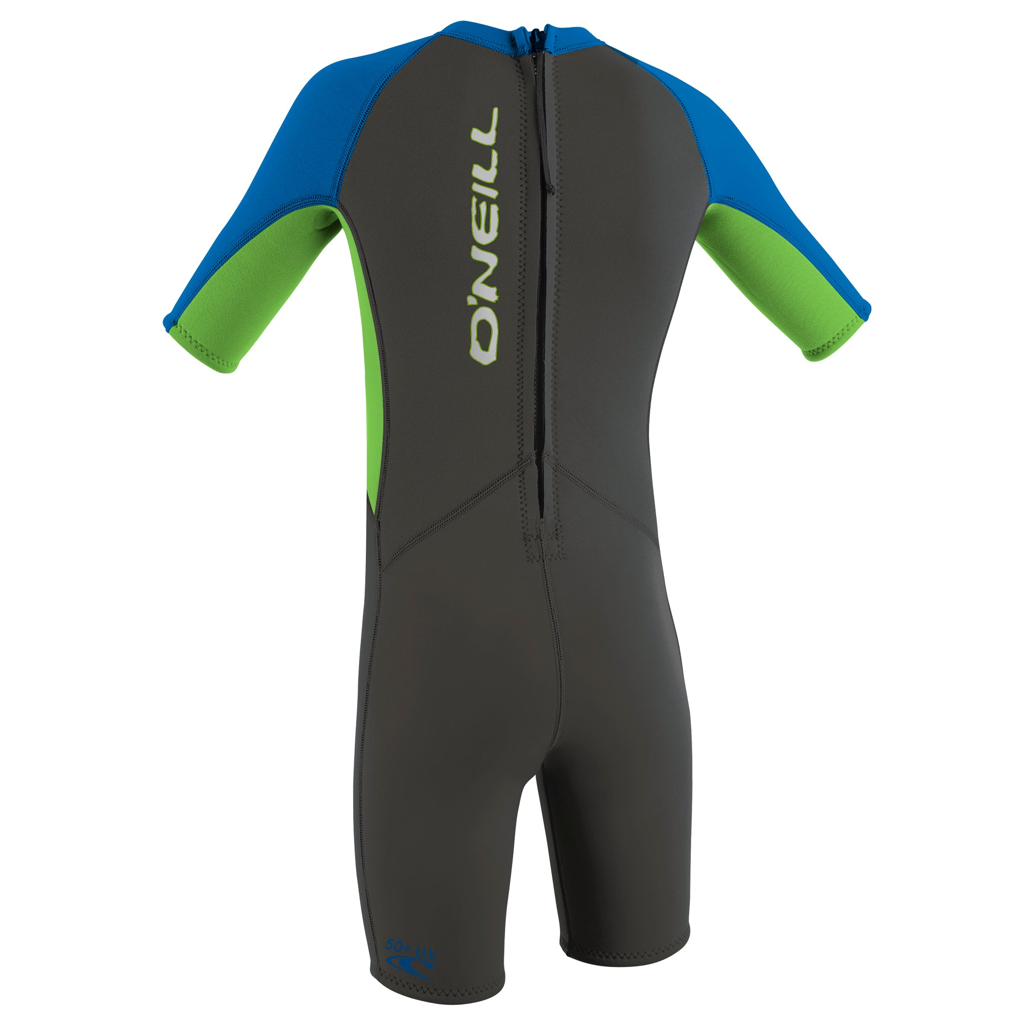 Kleinkindreaktor -2 2 mm Rücken Reißverschluss S/S Frühling - Jungen - Graphit/Dayglow/Ozean