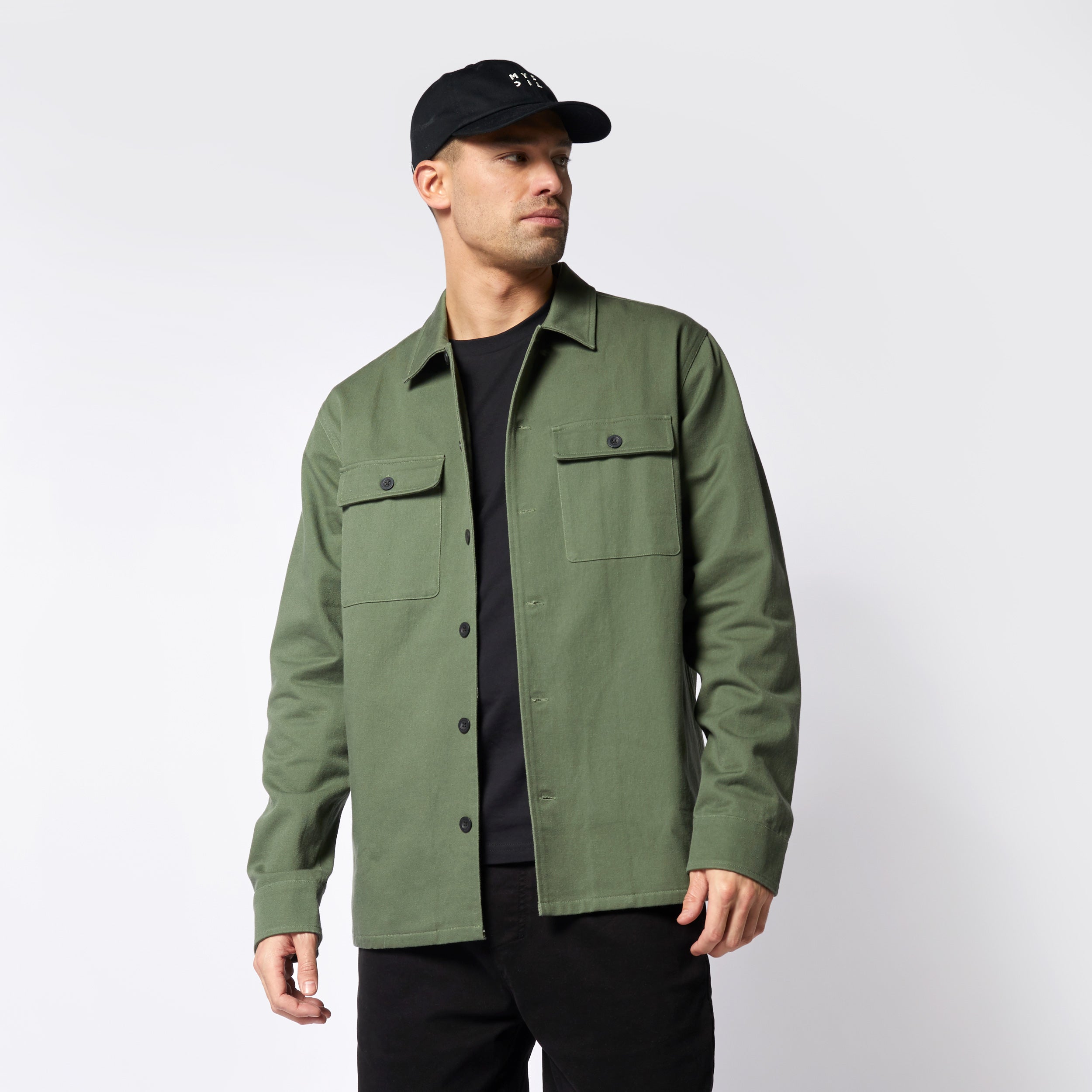 The Overshirt Jacket - Dark Olive
