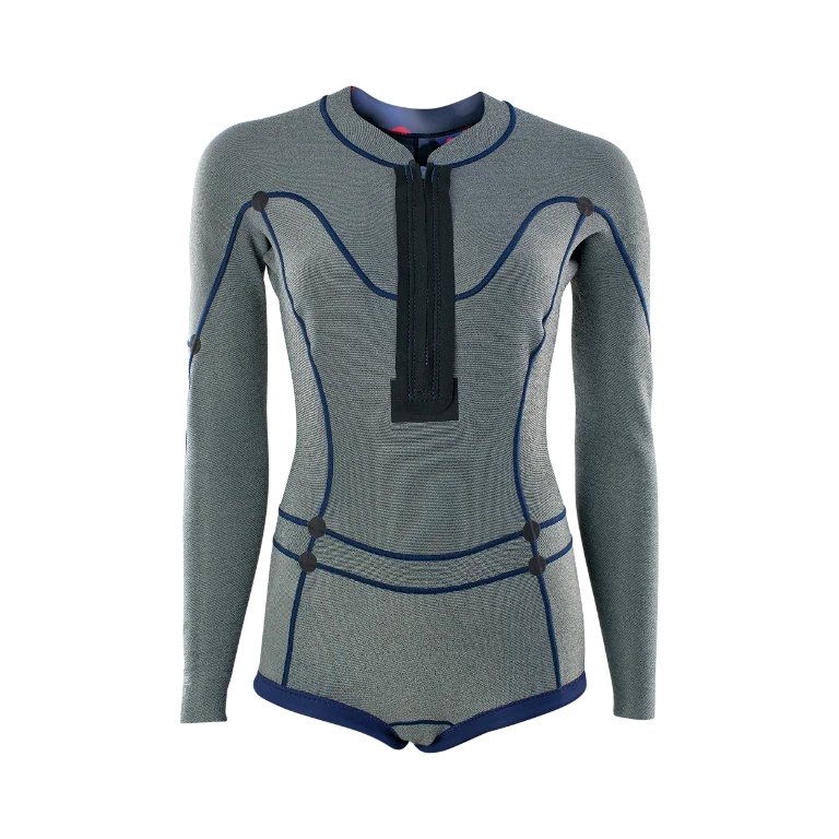 ION.22 WETSUIT AMAZE HOT SHORTY 1.5 LS FRONT ZIP DAMEN (48223-4552) 900 SCHWARZ 36/S