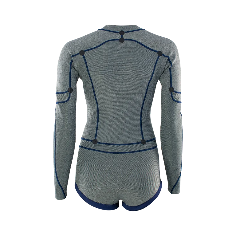 ION.22 WETSUIT AMAZE HOT SHORTY 1.5 LS FRONT ZIP DAMEN (48223-4552) 900 SCHWARZ 36/S