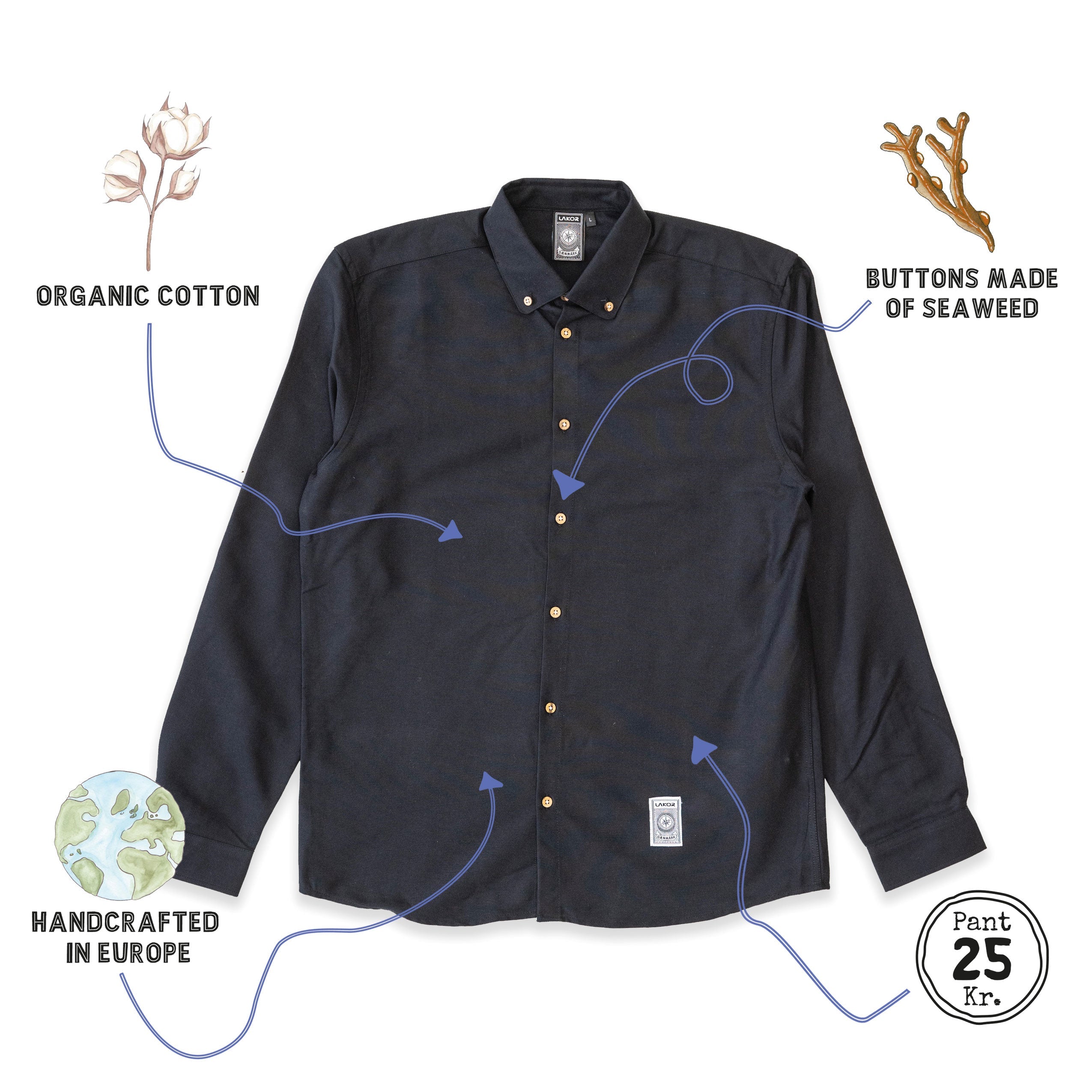 Oxford Shirt (Black) 