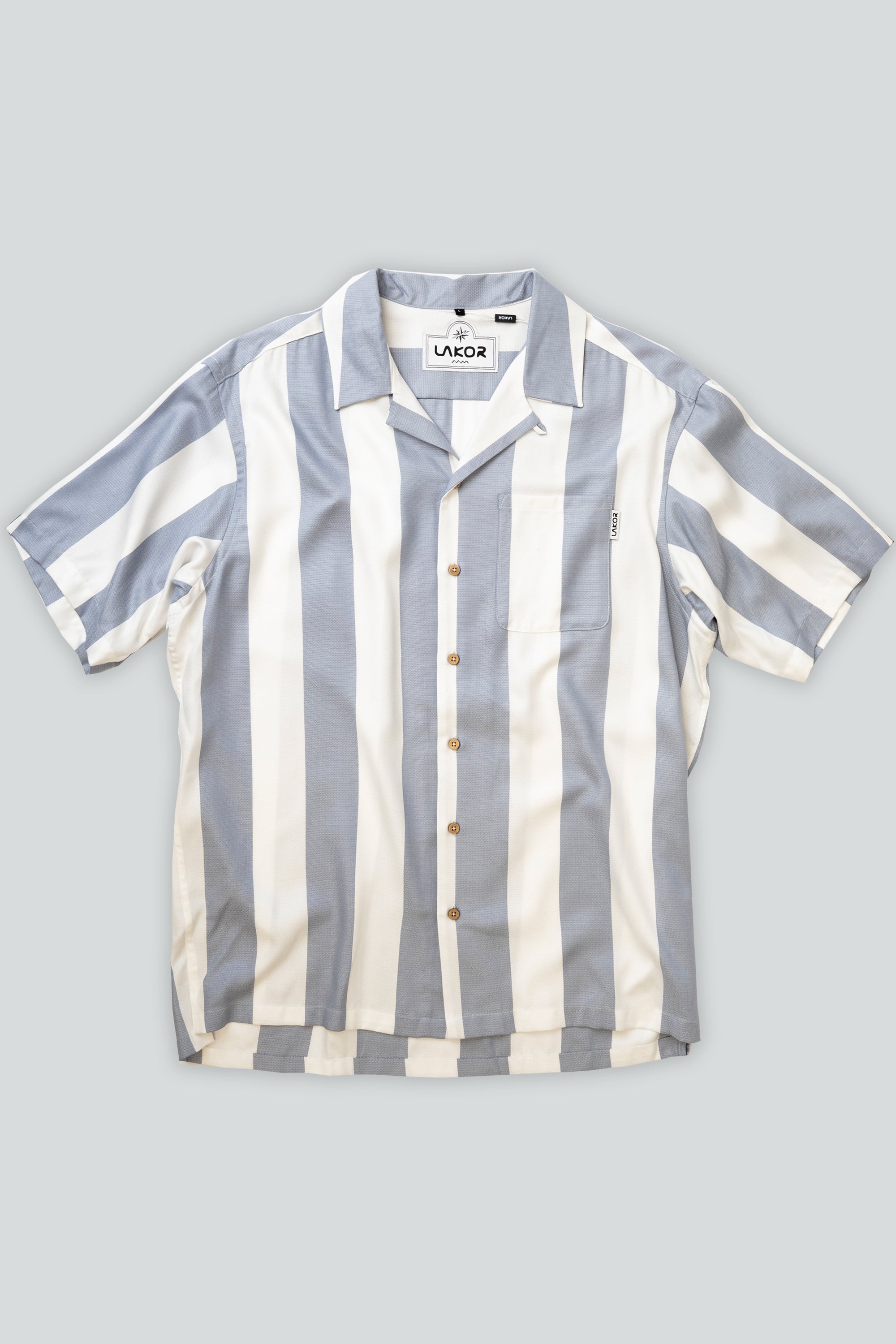 Bold Stripes Shirt (Light Blue) 