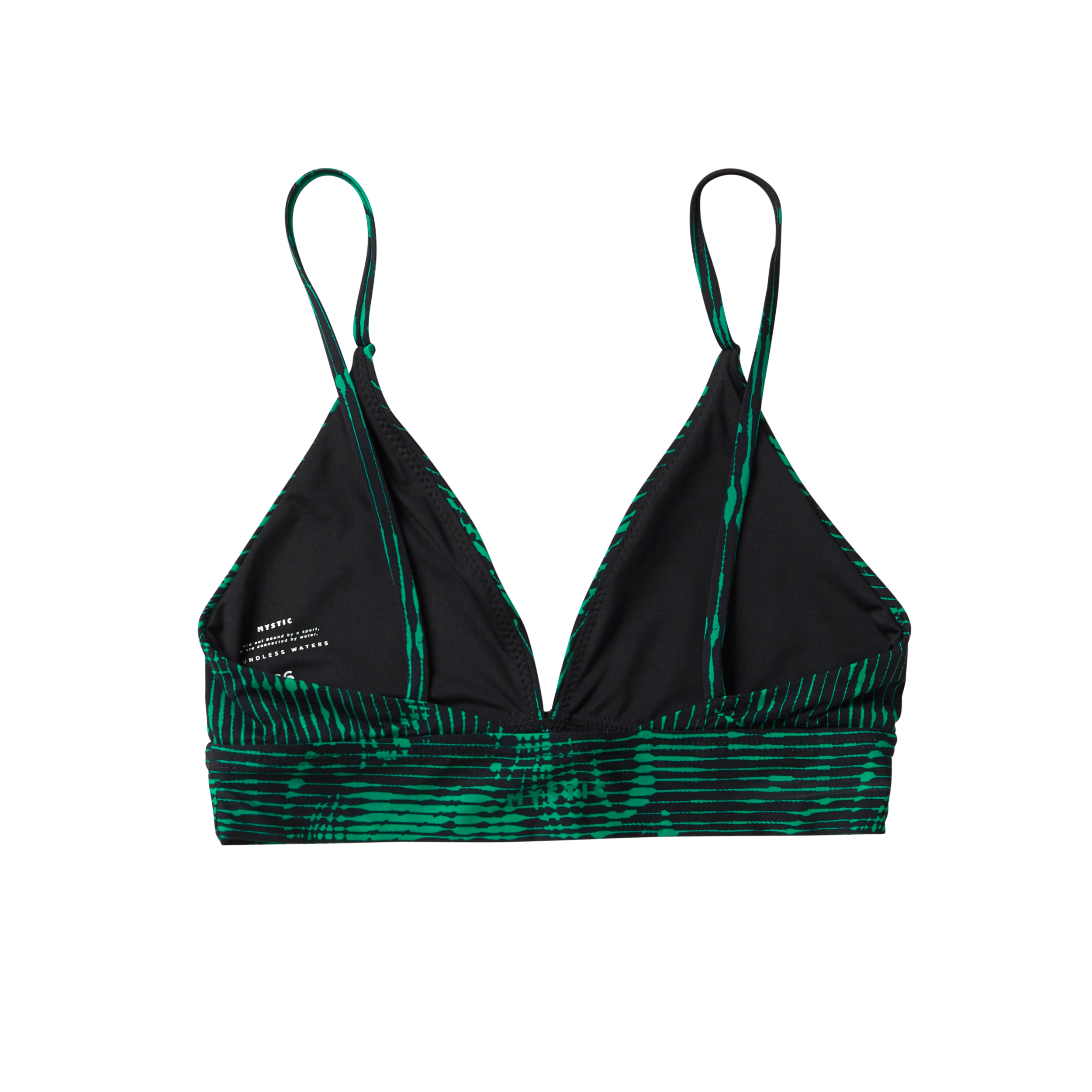 Mystic - Daze Baselayer Bikini Top - Black / Green
