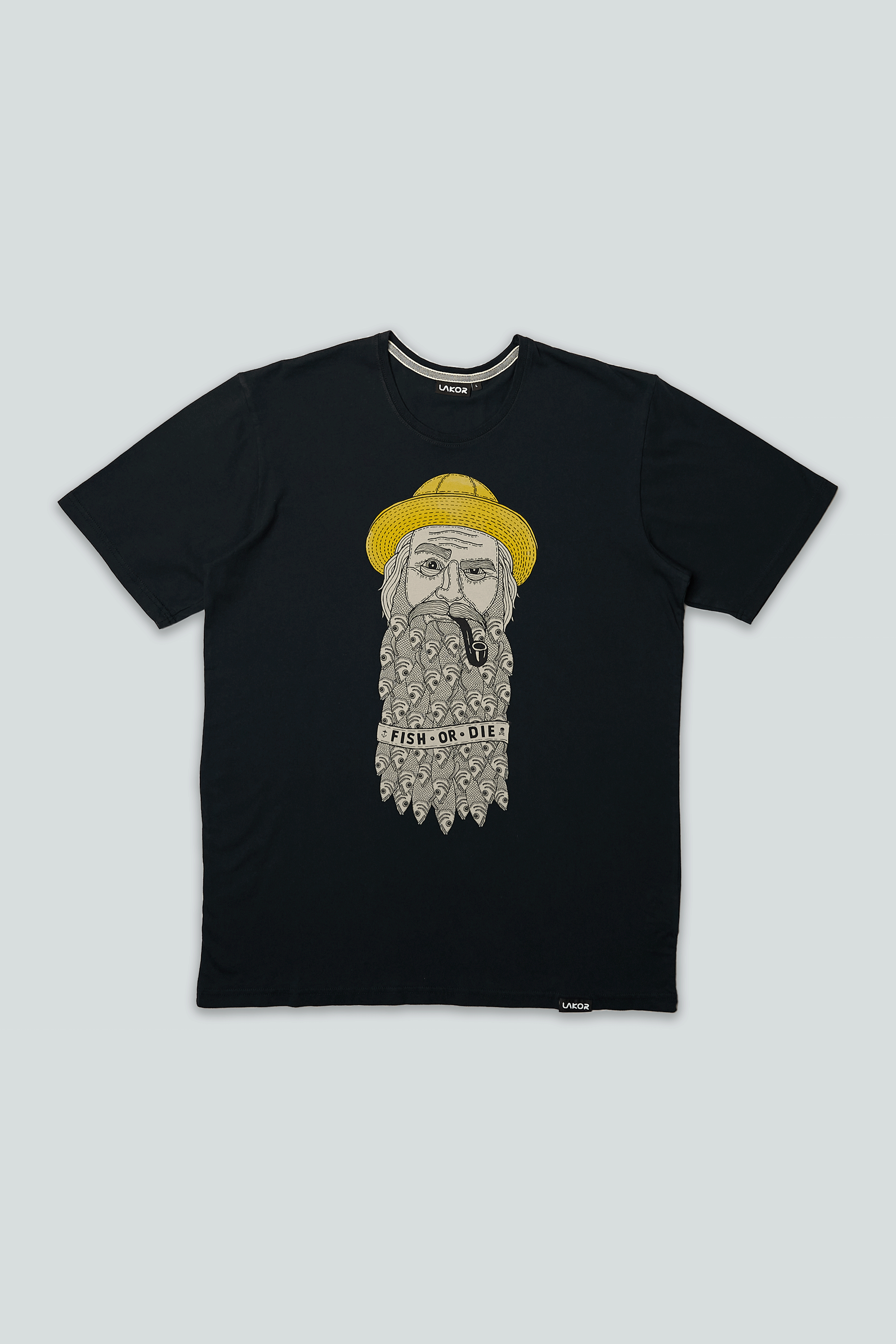 Fischiges Bart-T-Shirt