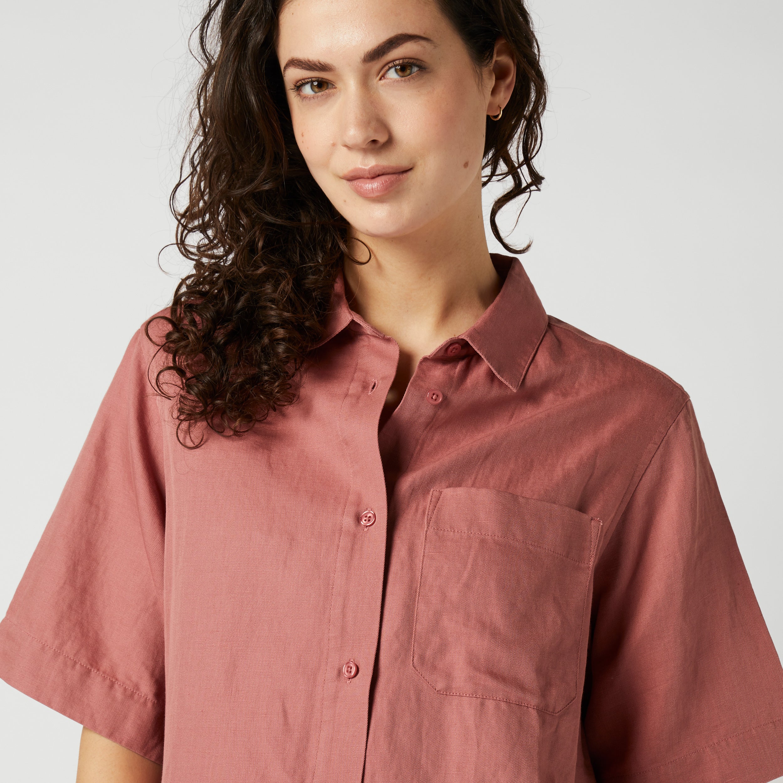 Mystic - Linen Shirt Women - Dusty Pink