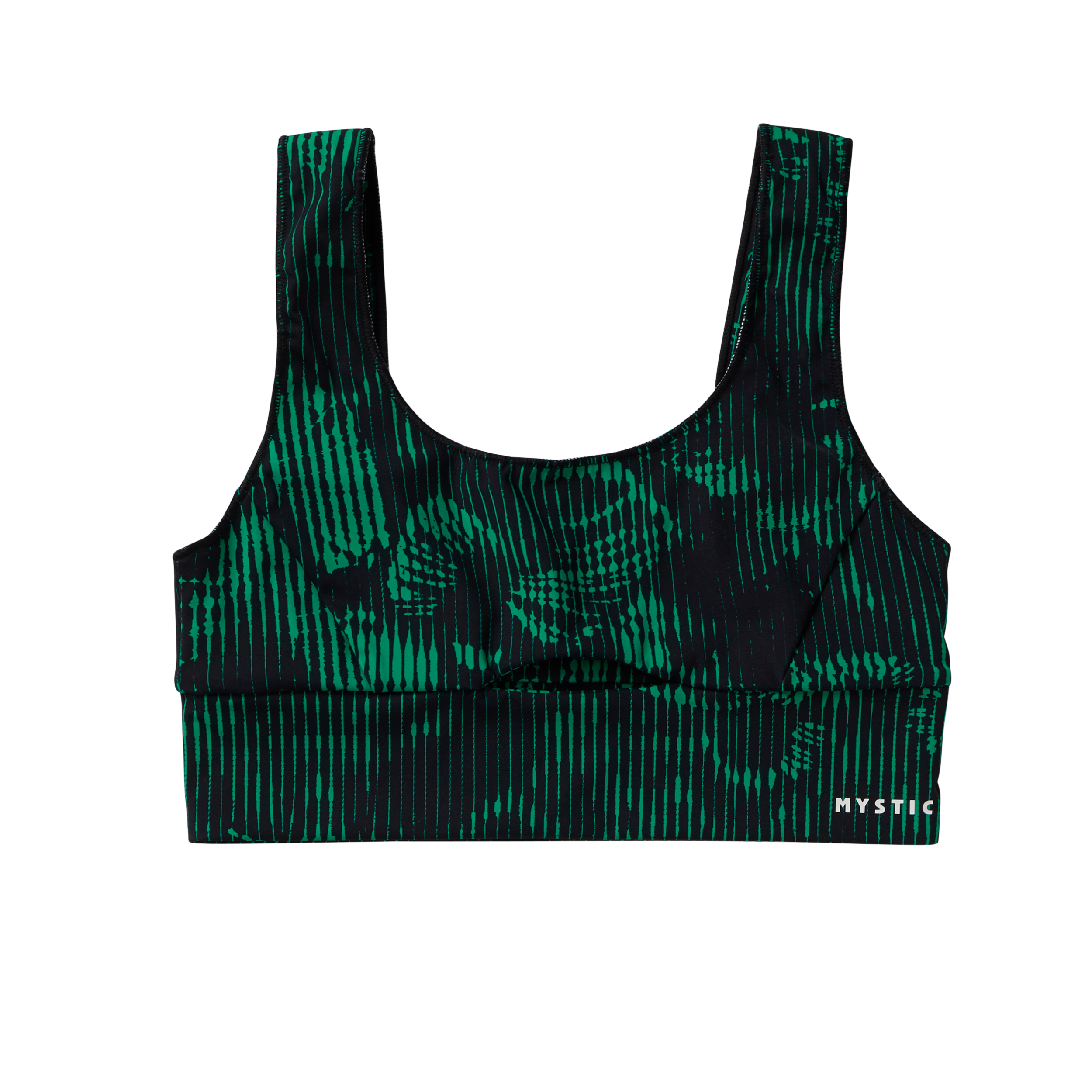 Mystic - Leia Athletic Bikini Top - Black / Green